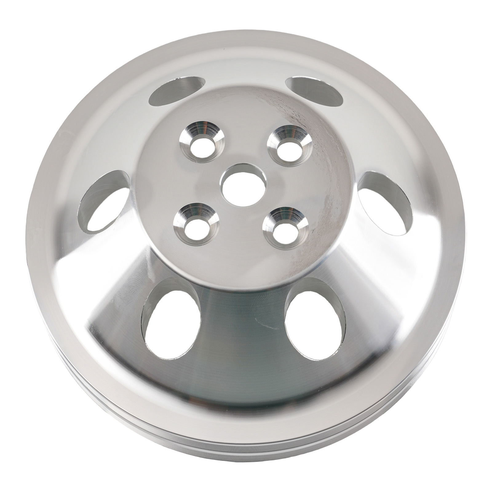 Aluminum Crankshaft Pulley Kit for Chevy 283-350 Water Pump Triple Groove