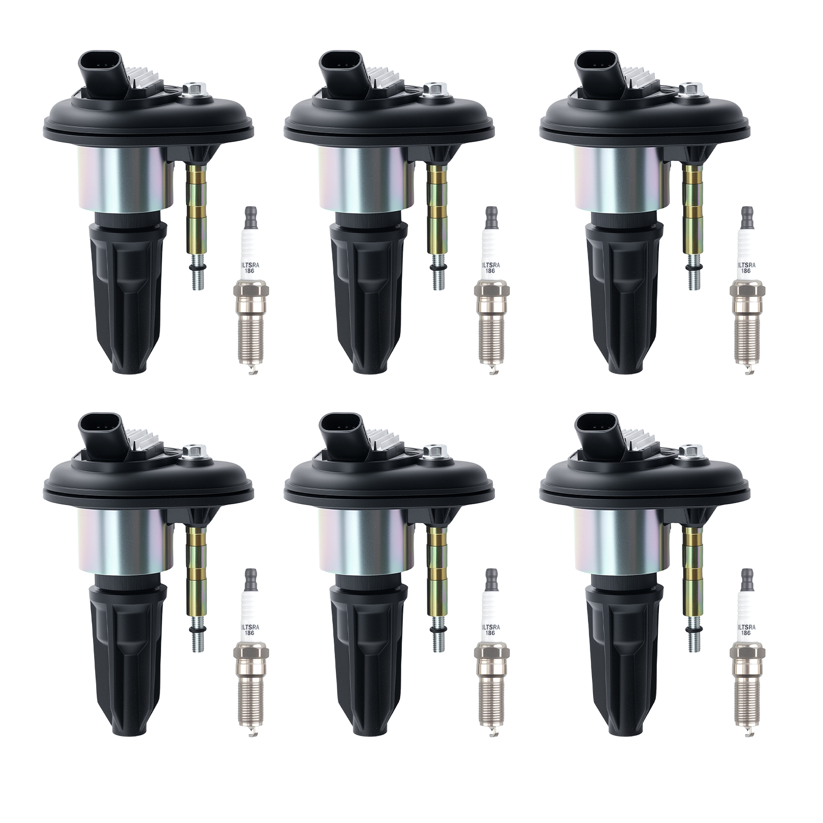6x Ignition Coil & Spark Plugs for Chevrolet Colorado GMC Canyon 2.8L 3.5L UF303