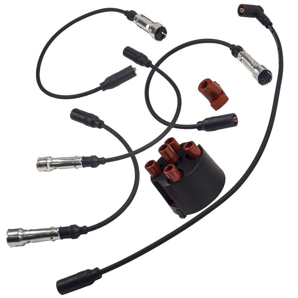 Zündkabel Verteilerkappe for VW Golf 2 3 Jetta Passat B2 Audi 80 Seat Toledo I
