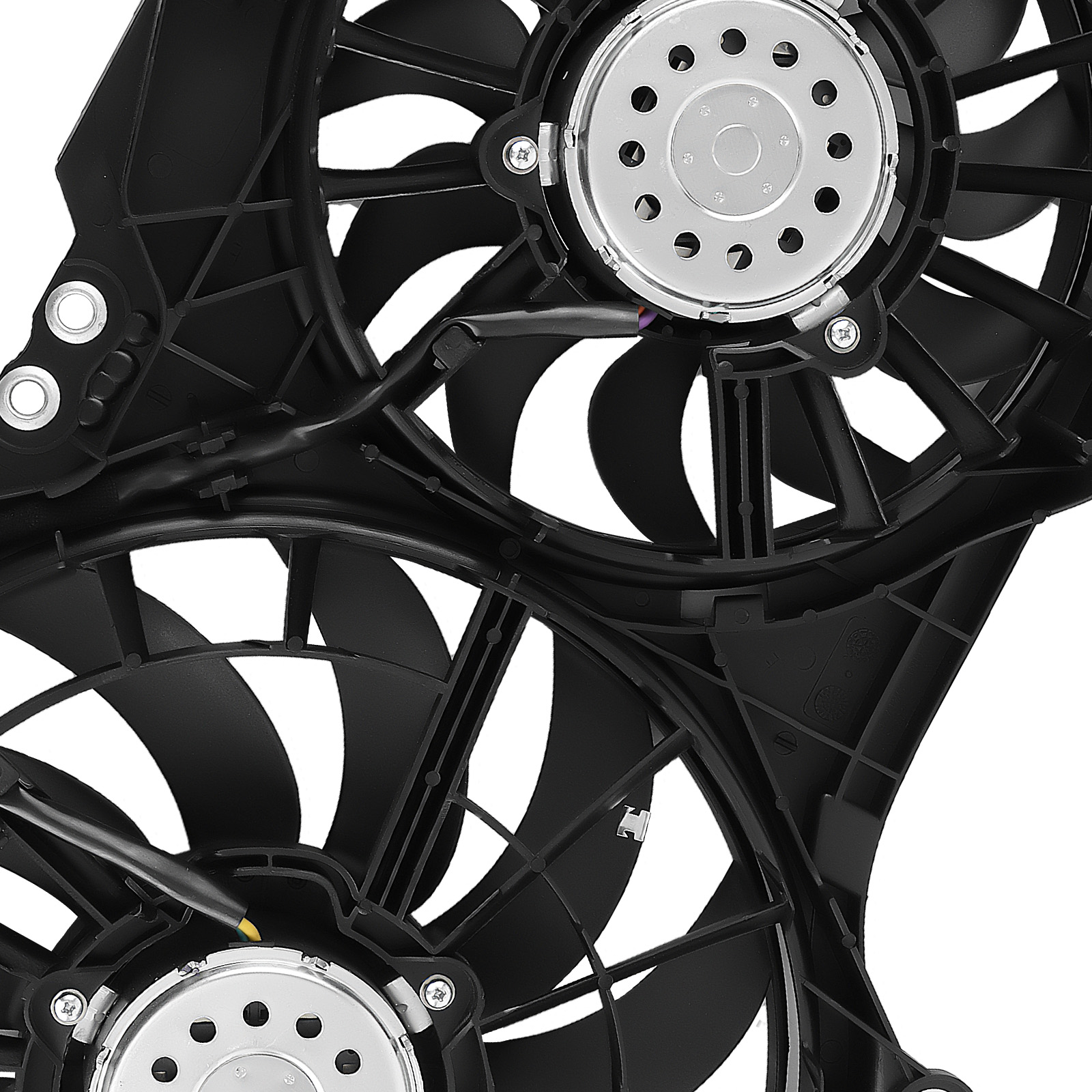 Radiator Condenser Cooling Fan for A6 Quattro/A6 2005-2008 4F0121207A 4F0121207G