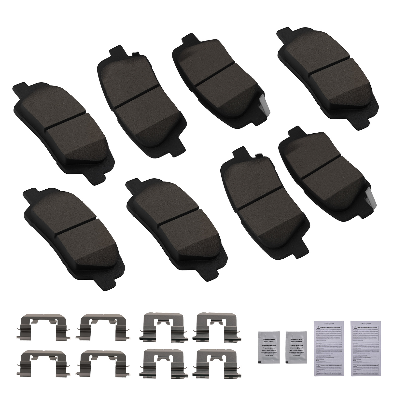 Front Rear Left&Right Brake Pads Set for Hyundai Santa Fe Sport 2013-2016 D1432