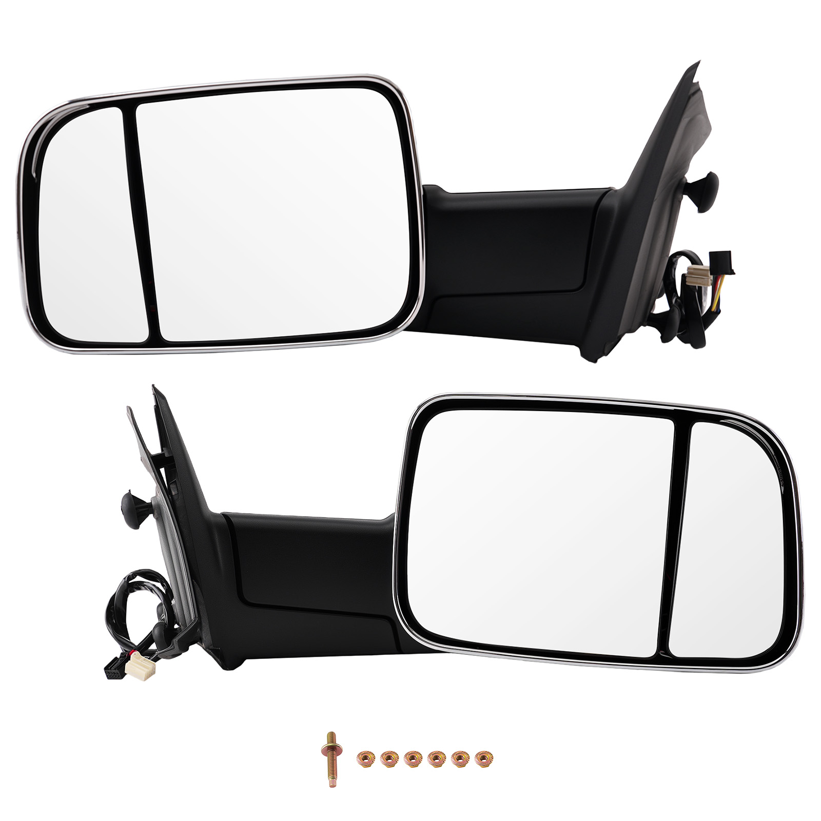 LED Signal Mirror for Dodge Ram 1500 2009-2023 Power Heated Chrome
