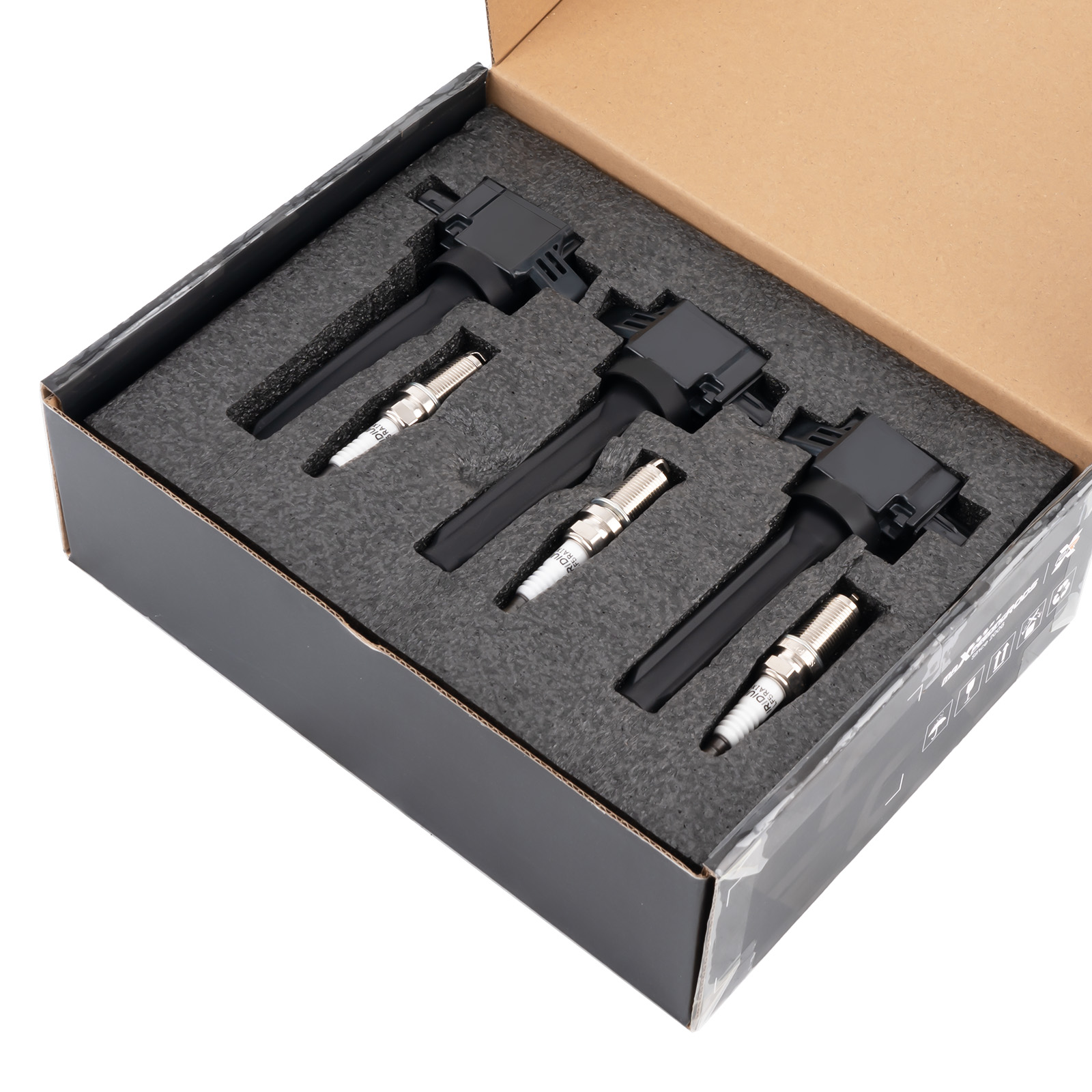 3X Ignition Coil & 3X Spark Plugs For Mitsubishi Mirage L3 1.2L 2014-2015 UF815