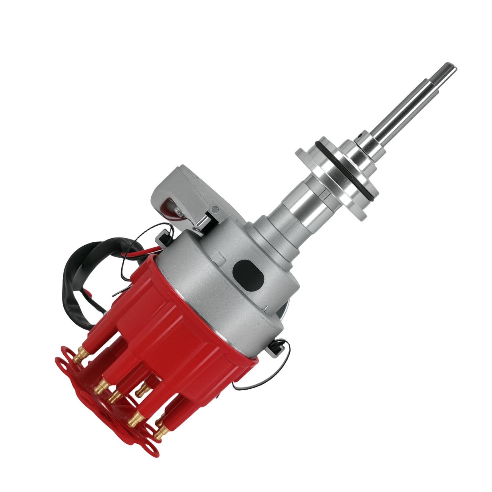V8 Ignition Distributor Kit fit for Dodge 318/340/360 JM6513R Red Cap