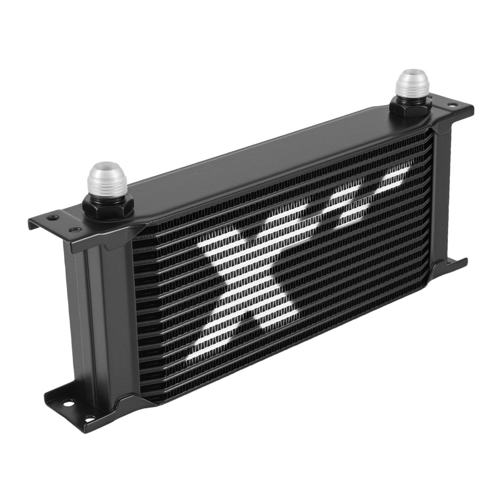 16-Reihen Ölkühler Kit Universal Aluminium Transmission Oil Cooler AN10 Adapter