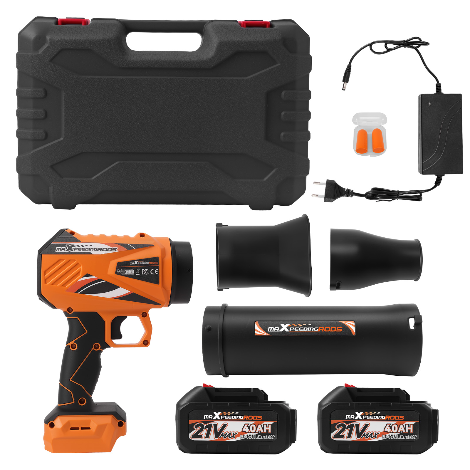 maXpeedingrods Akku Gebläse 21V 4000mAh 550CFM Bürstenlos 32000 U/min Laubbläser