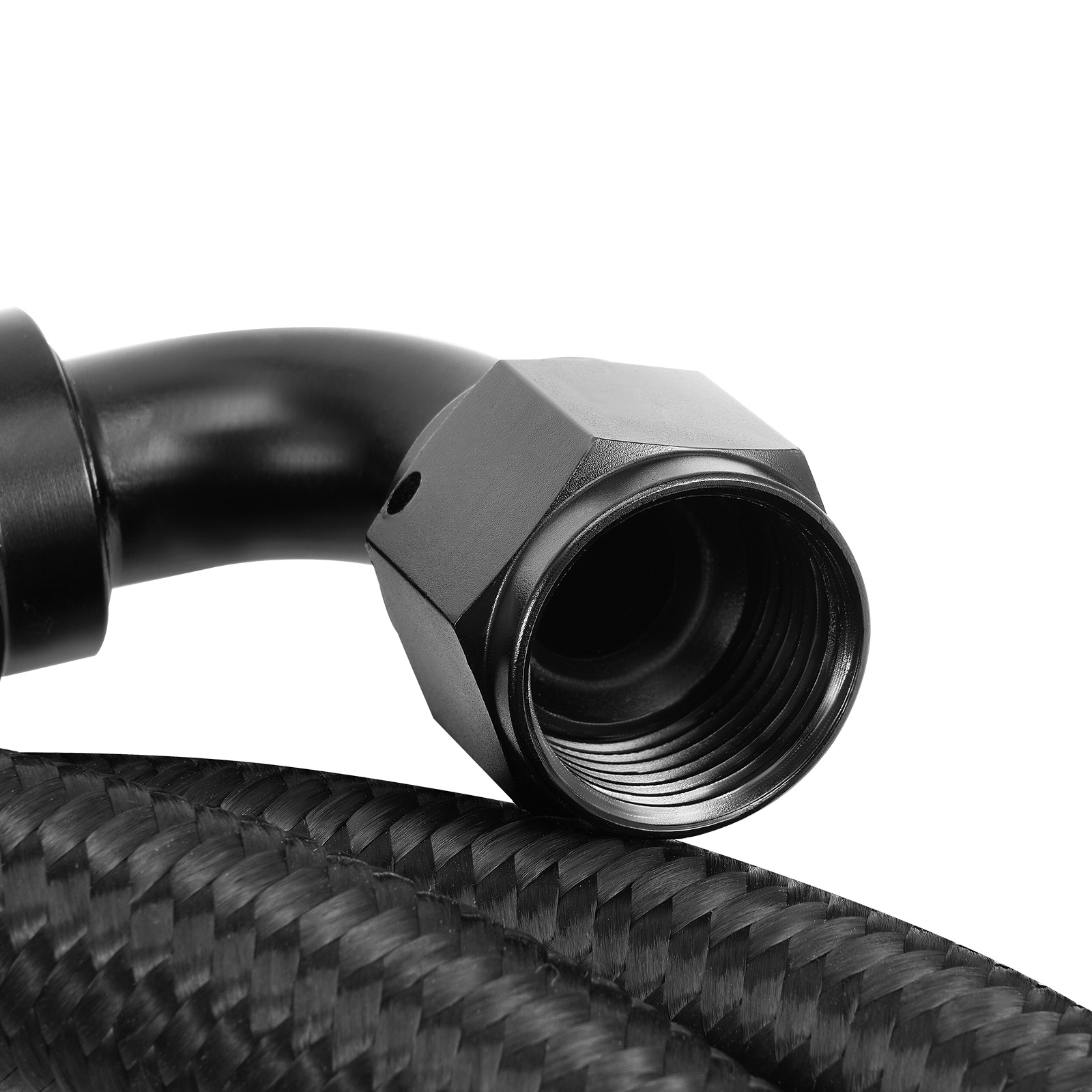 16Row Universal 10AN Aluminum Oil Cooler Transmission Engine Black Hoses