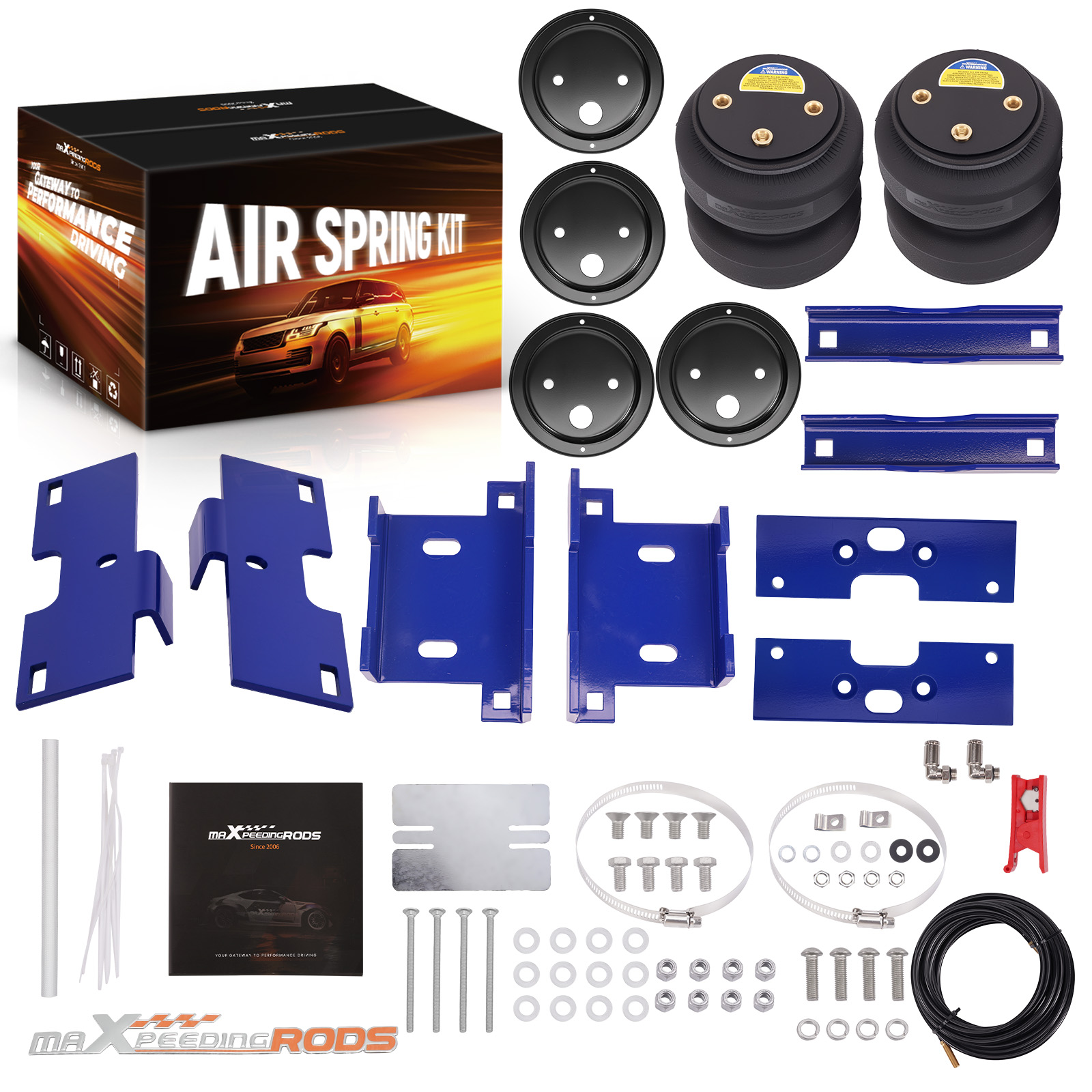 Paar Luftfederung Hinten mit Halterungen Kit for Ford Transit 150 250 350 15-24