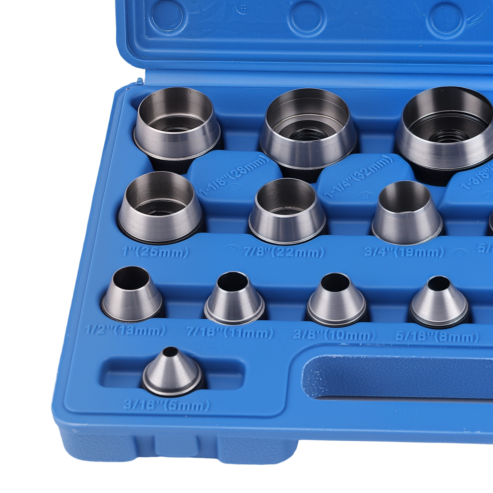Lochstanzer Set 13 in 1 Locheisensatz Stanzeisen 13 Größen 5-35mm Stanzset