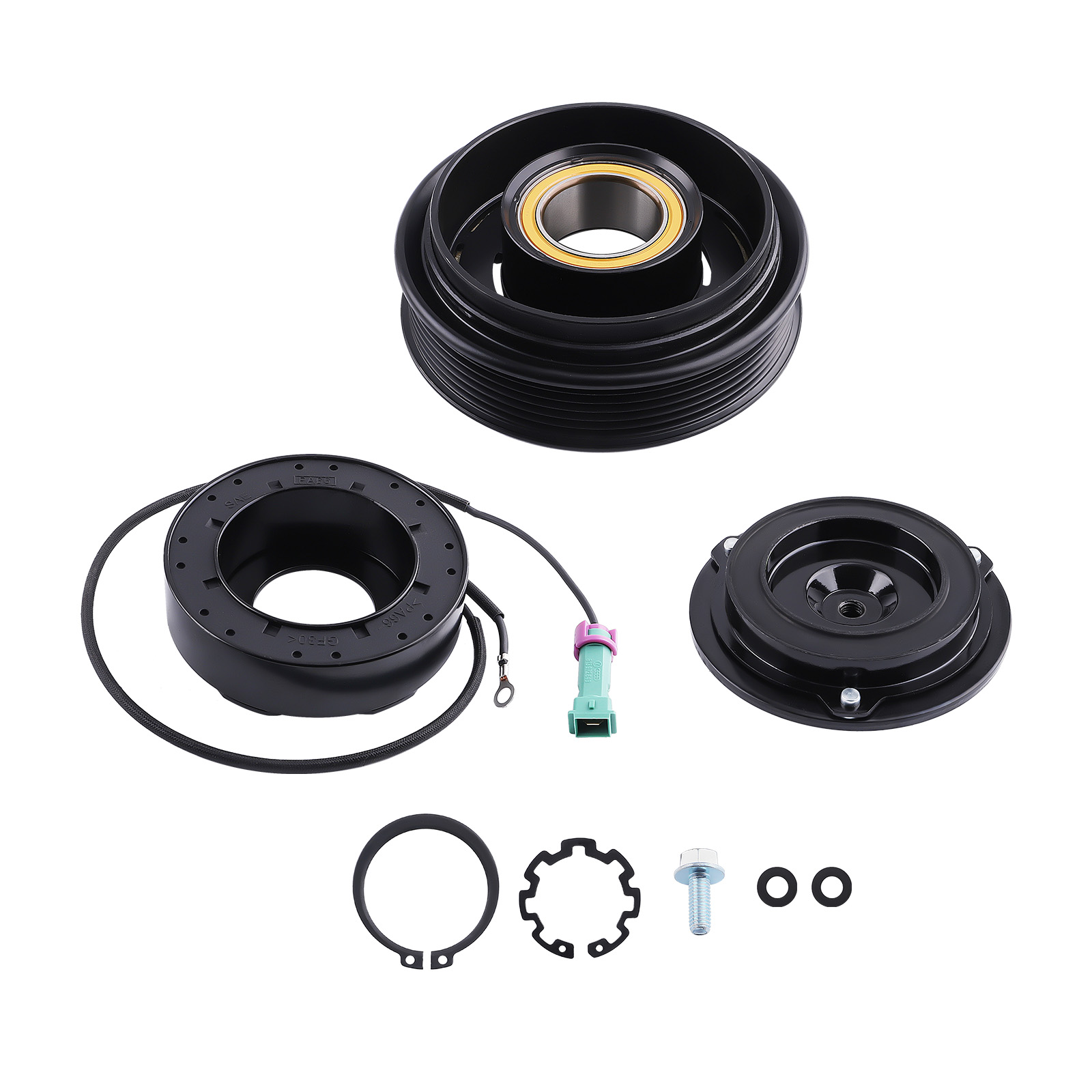 Magnetkupplung Klimakompressor Kupplung For VW Touareg 7LA 7L6 7L7  2002-2010