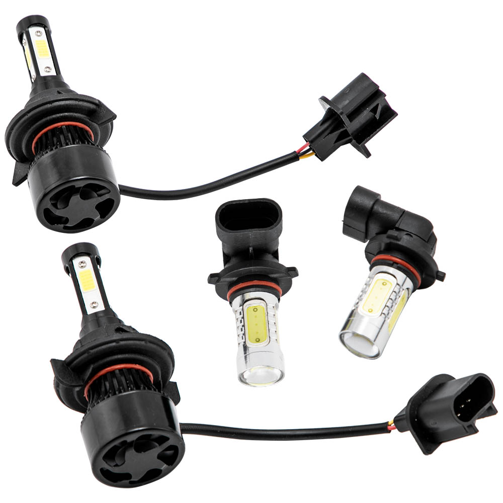 4x Headlight + Fog Bulbs LED Hi/Low For Ford F150 250 350 Super Duty 2015-2016