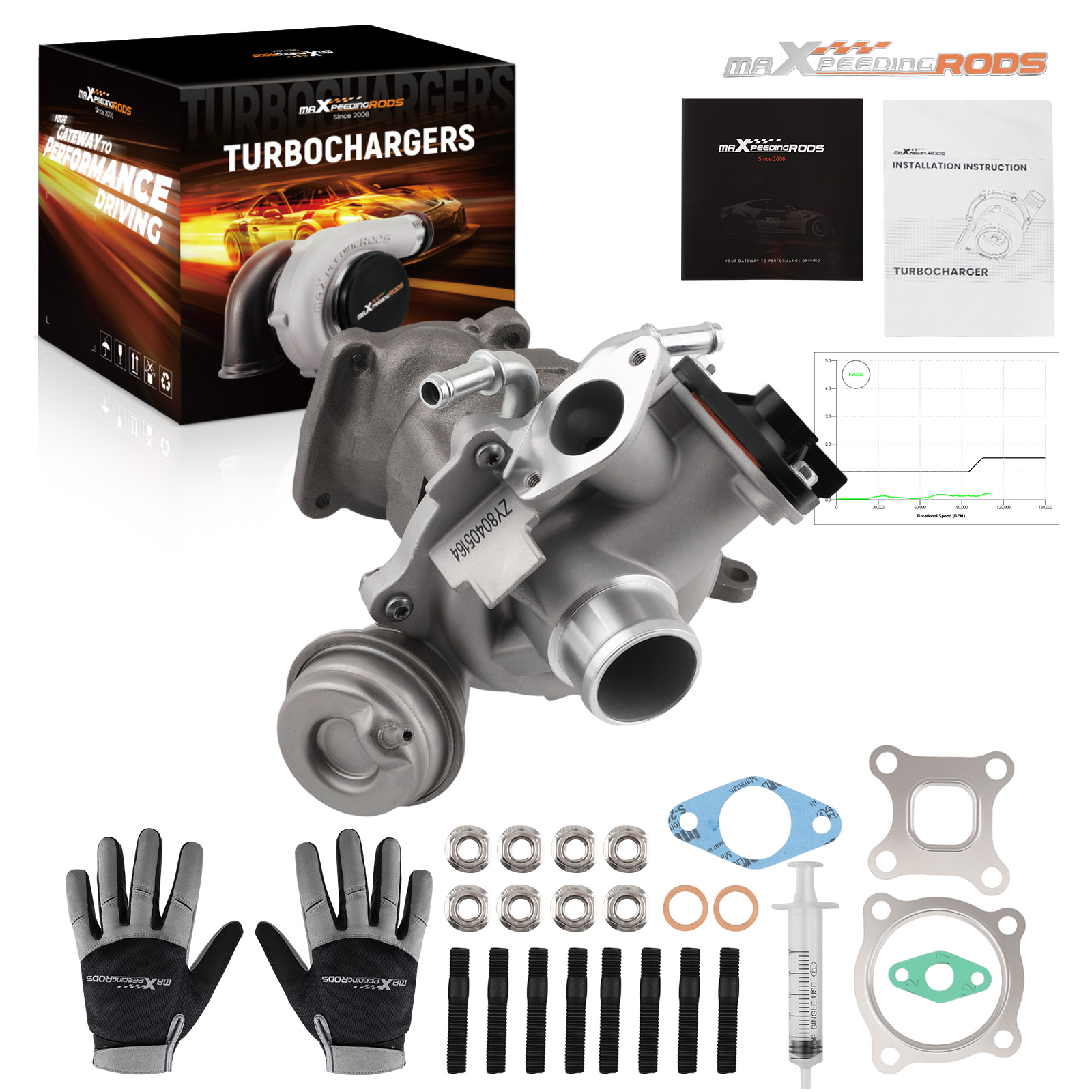 Upgraded Billet Turbo for Ford Fiesta Focus EcoSport 1.0L EcoBoost 1799852 15-21