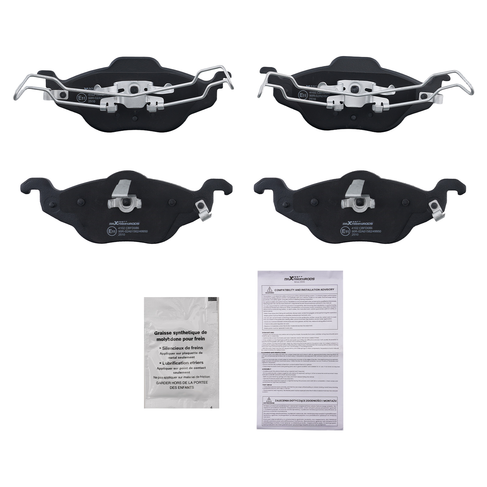 Bremsbeläge Vorne For Opel Astra G Vauxhall Astra MK IV G Cabriolet CC Kombi