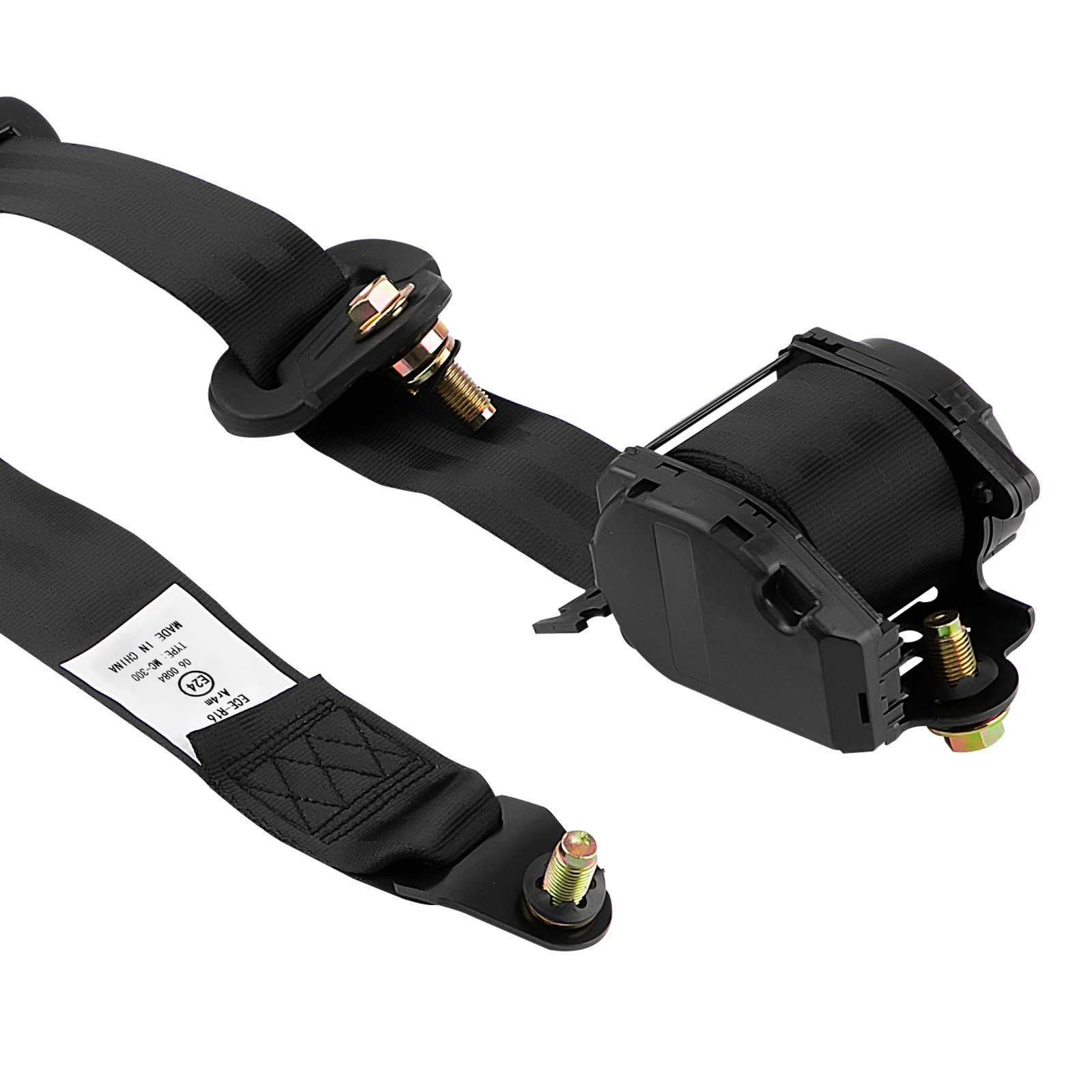 2pcs Universal retráctil 3 Puntos Asiento Cinturón de Seguridad Regazo Hebillas