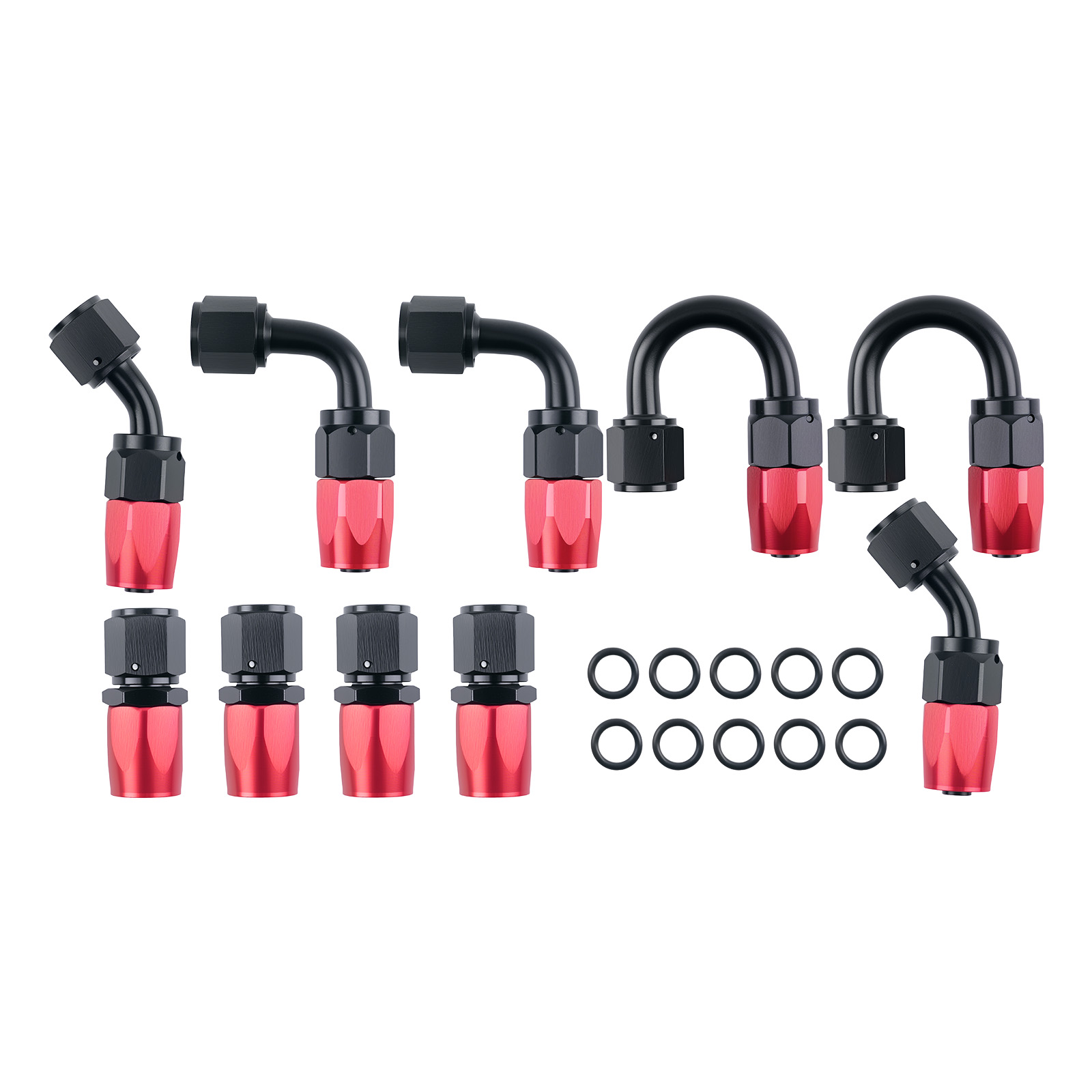 AN6 16.4FT Braided Gas/Oil/Fuel Line Hose with Hose End Fitting Kit 5Meters new