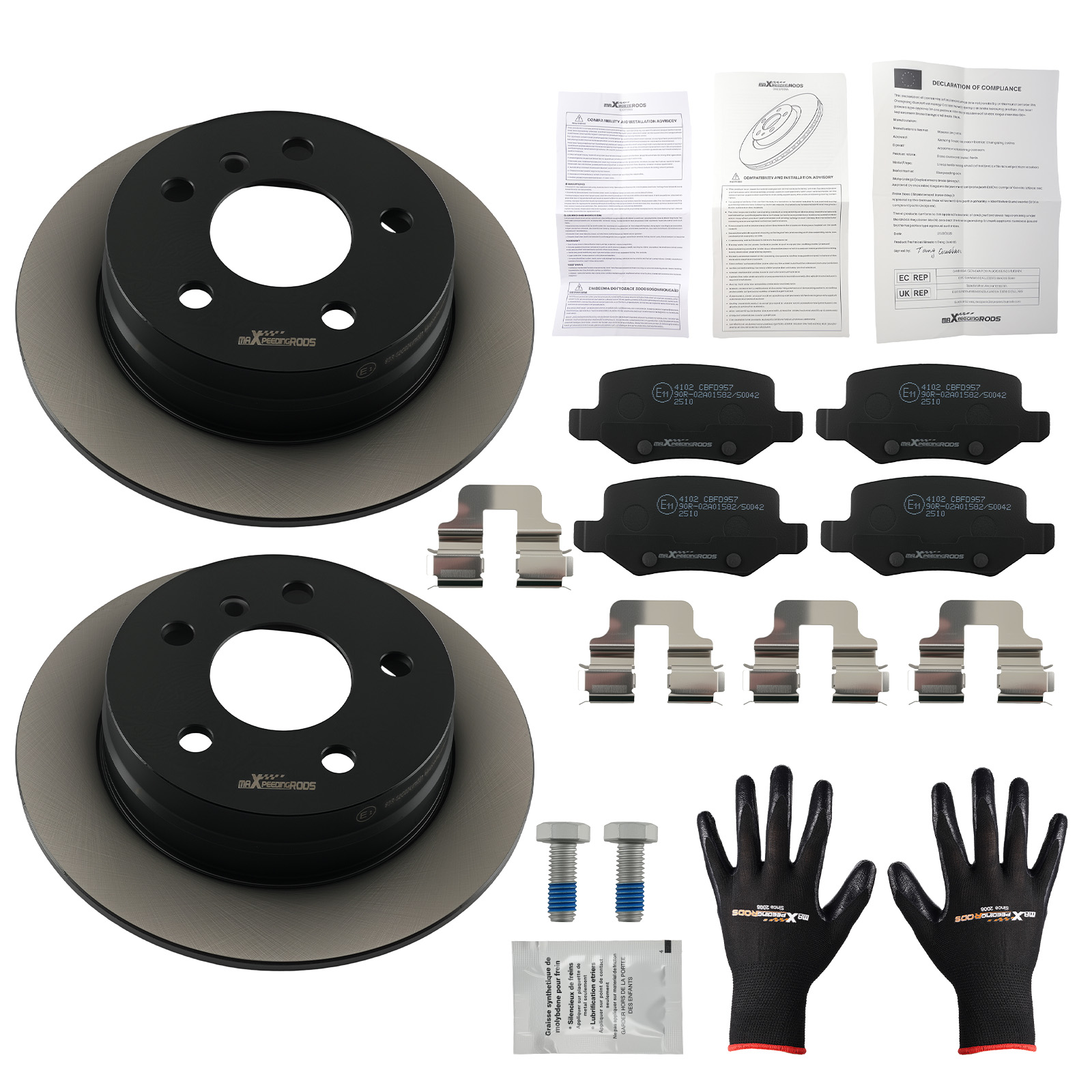 Disques Plaquettes Arrière For Mercedes A-Klasse W169 W245 2004-2012 258mm