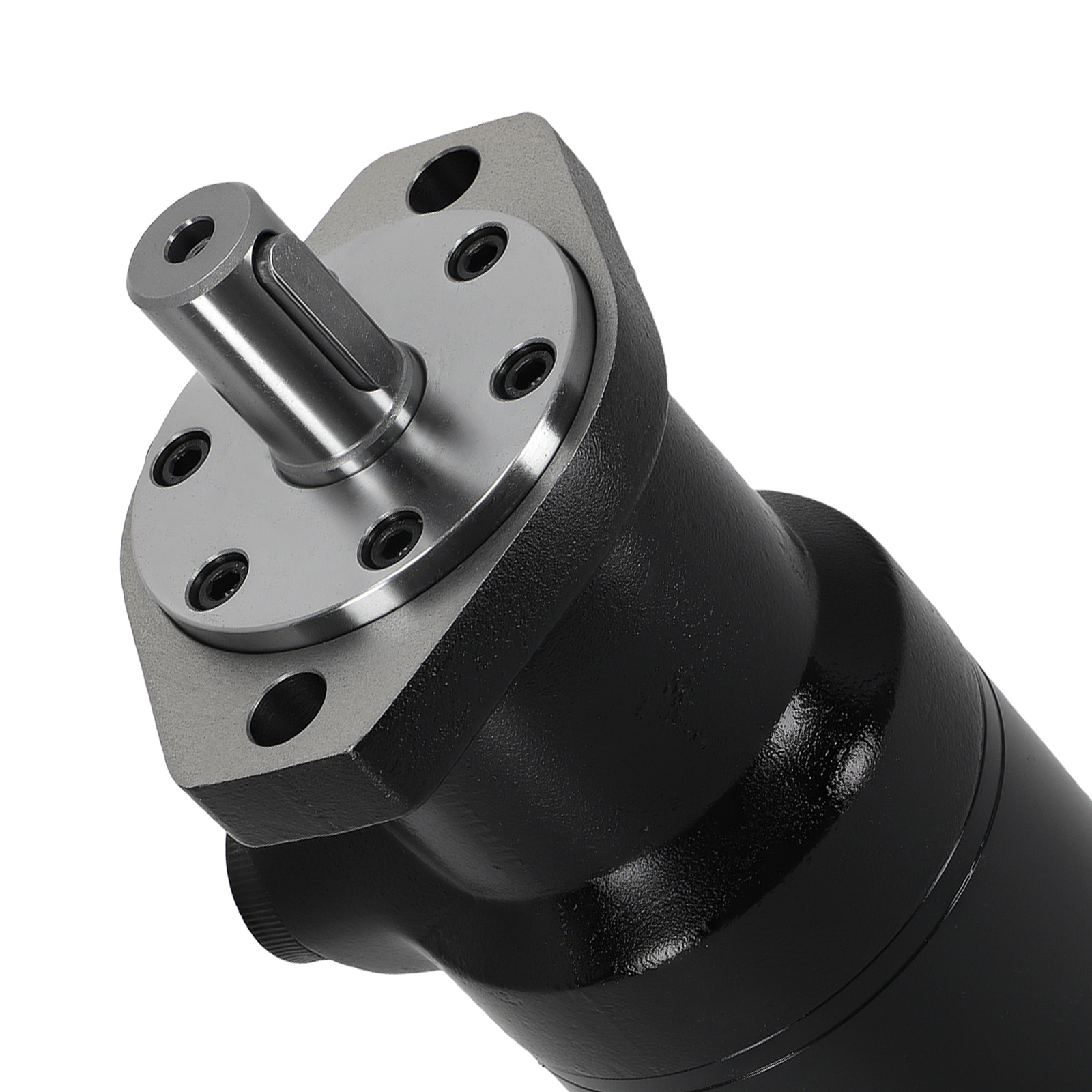 BMR-400 Hydraulic Motor 135RPM 400cc 8.5Mpa 190N·m 7.5kw 25mm Shaft Black