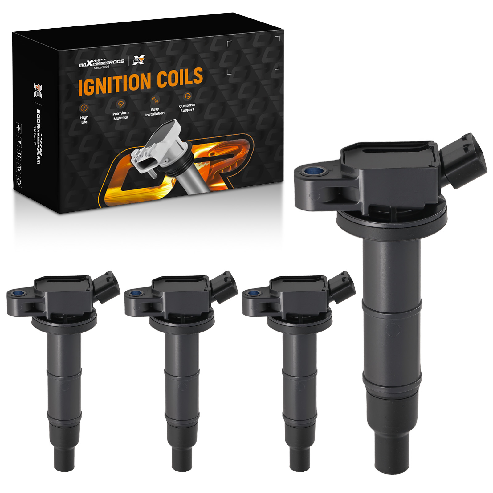 4* Ignition Coils for Toyota Corolla 2009-2010 Matrix 2009-2013 2.4L 19185426