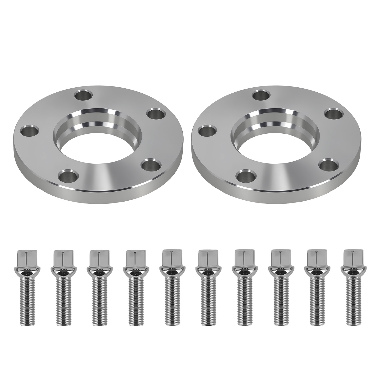 15mm Distanzscheiben for BMW 6er F12 F13 F06 5x120 M14x1.25 Alulegierung