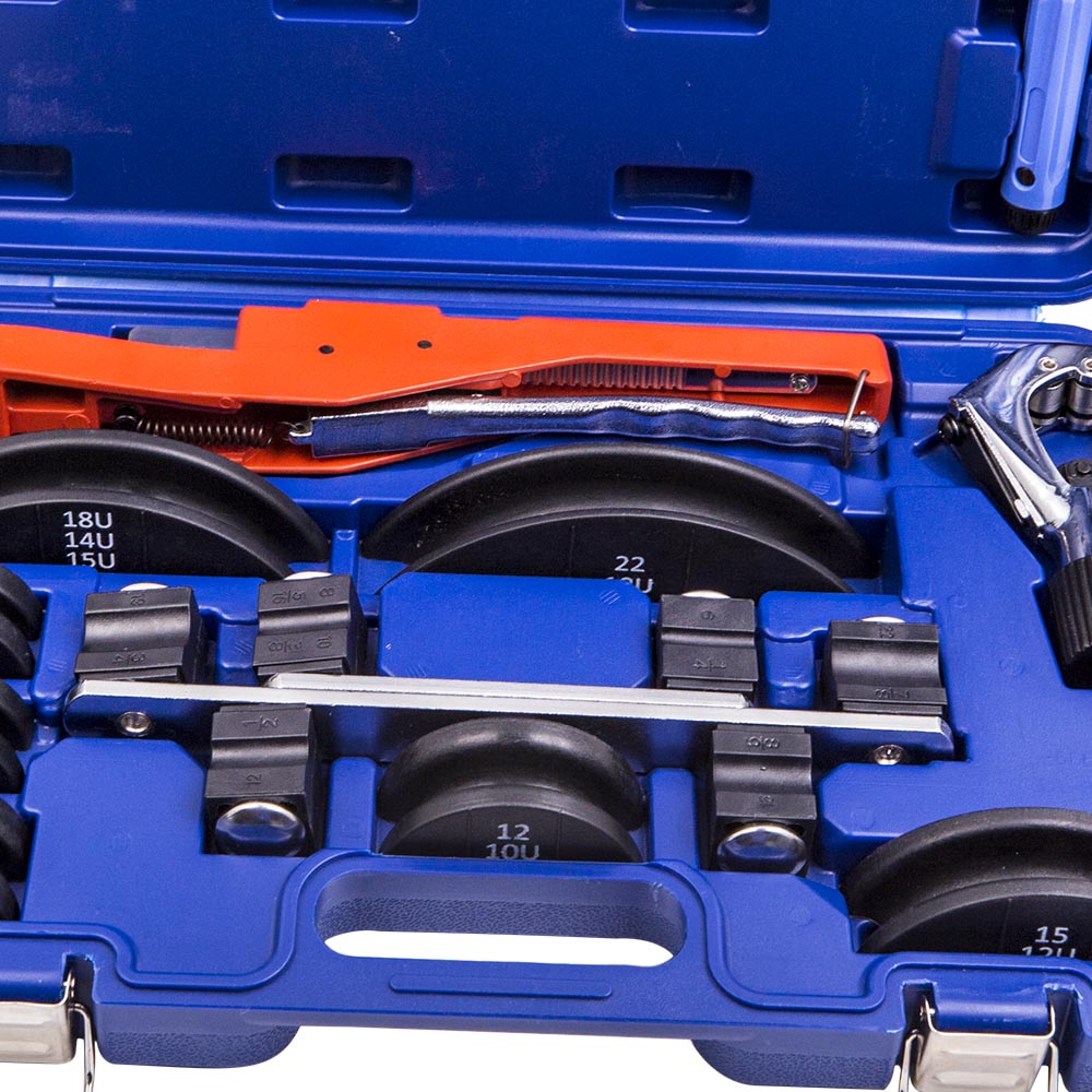 HVAC Multi Refrigeration Pipe Bender Tube Bending Tool Kit w/ Tube Cutter