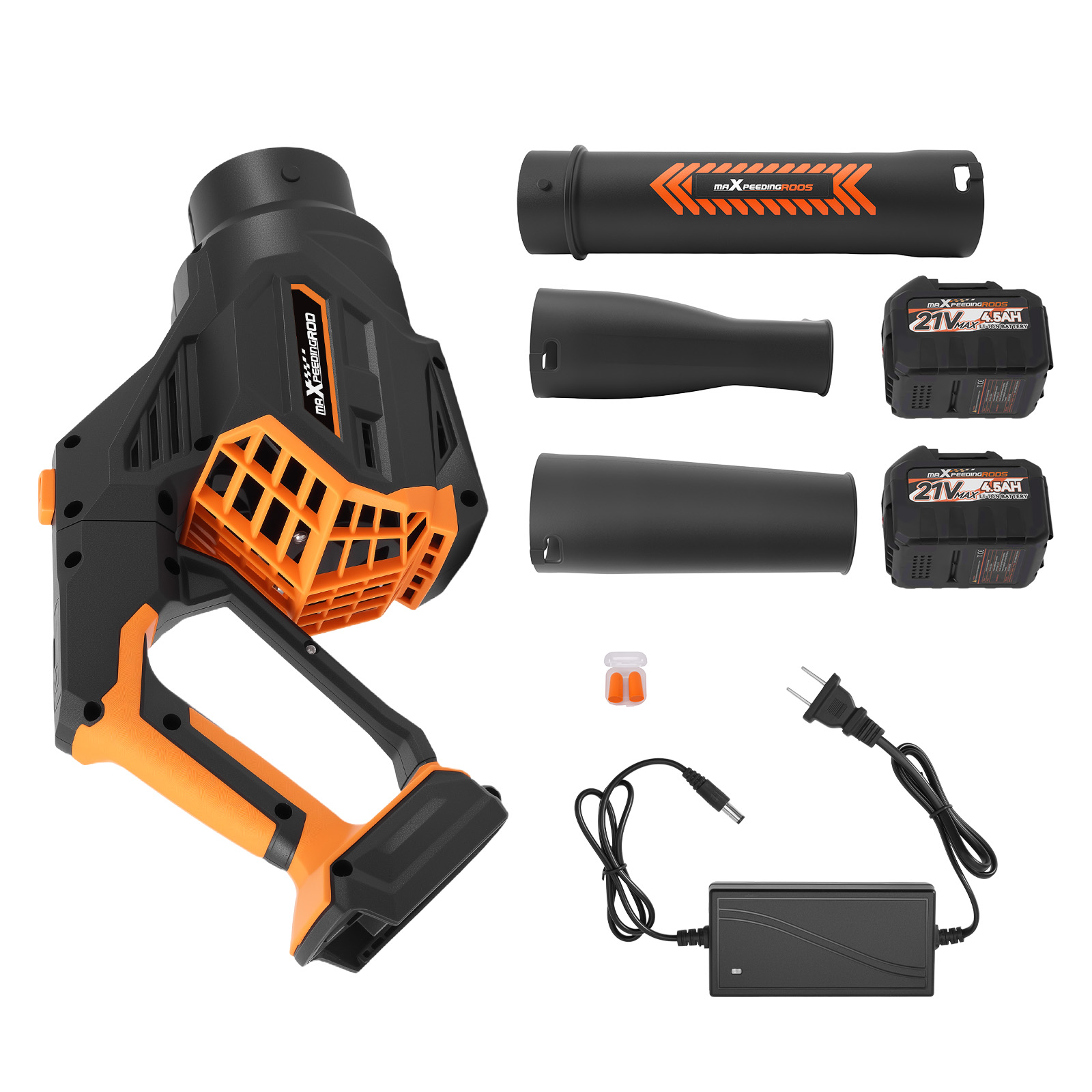 160 MPH Leaf Blower Cordless 650 CFM 2 Battery 4500mAh Brushless Motor