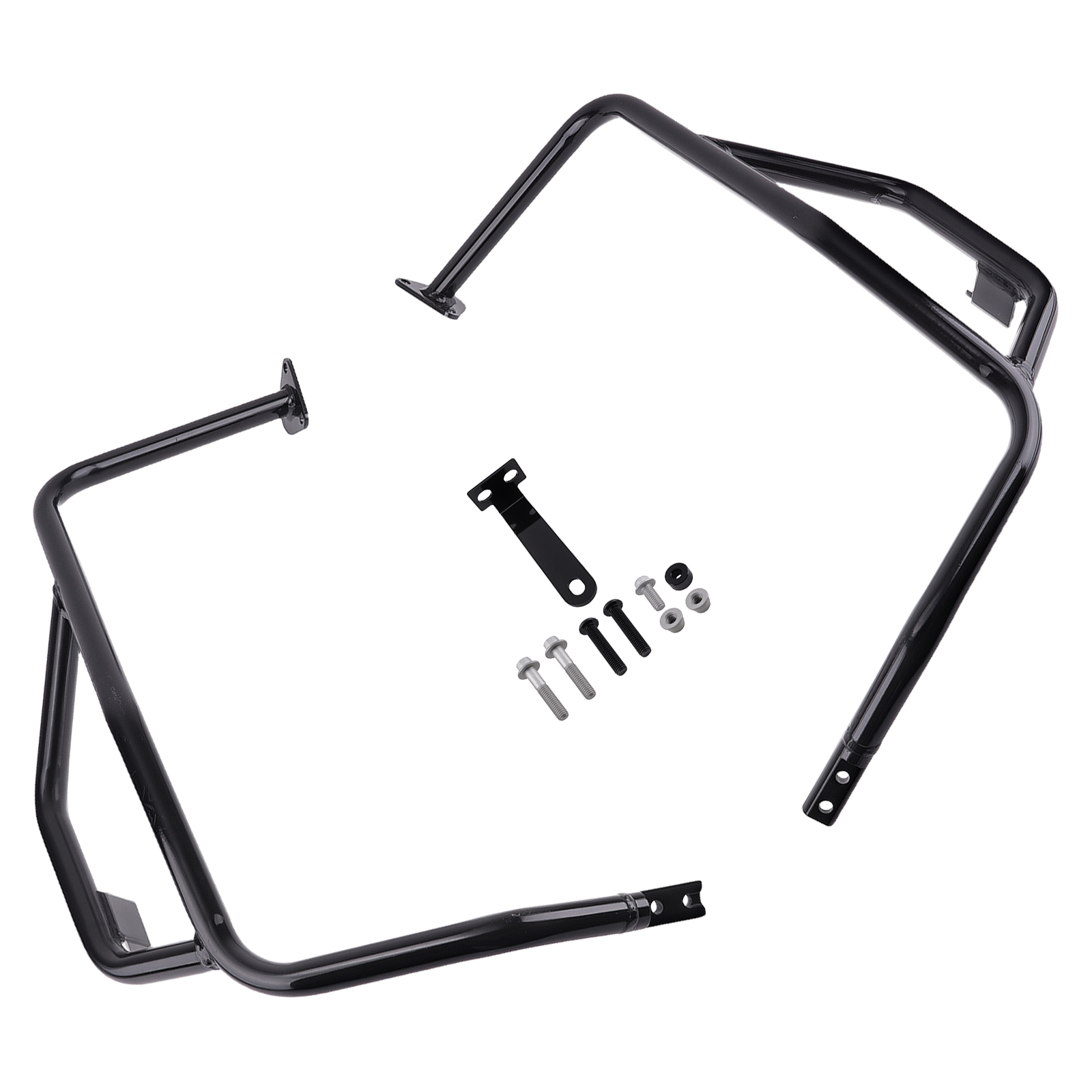 Black Steel Guard for Kawasaki KLR650 2022-2025 Engine Crash Bar Left-Right