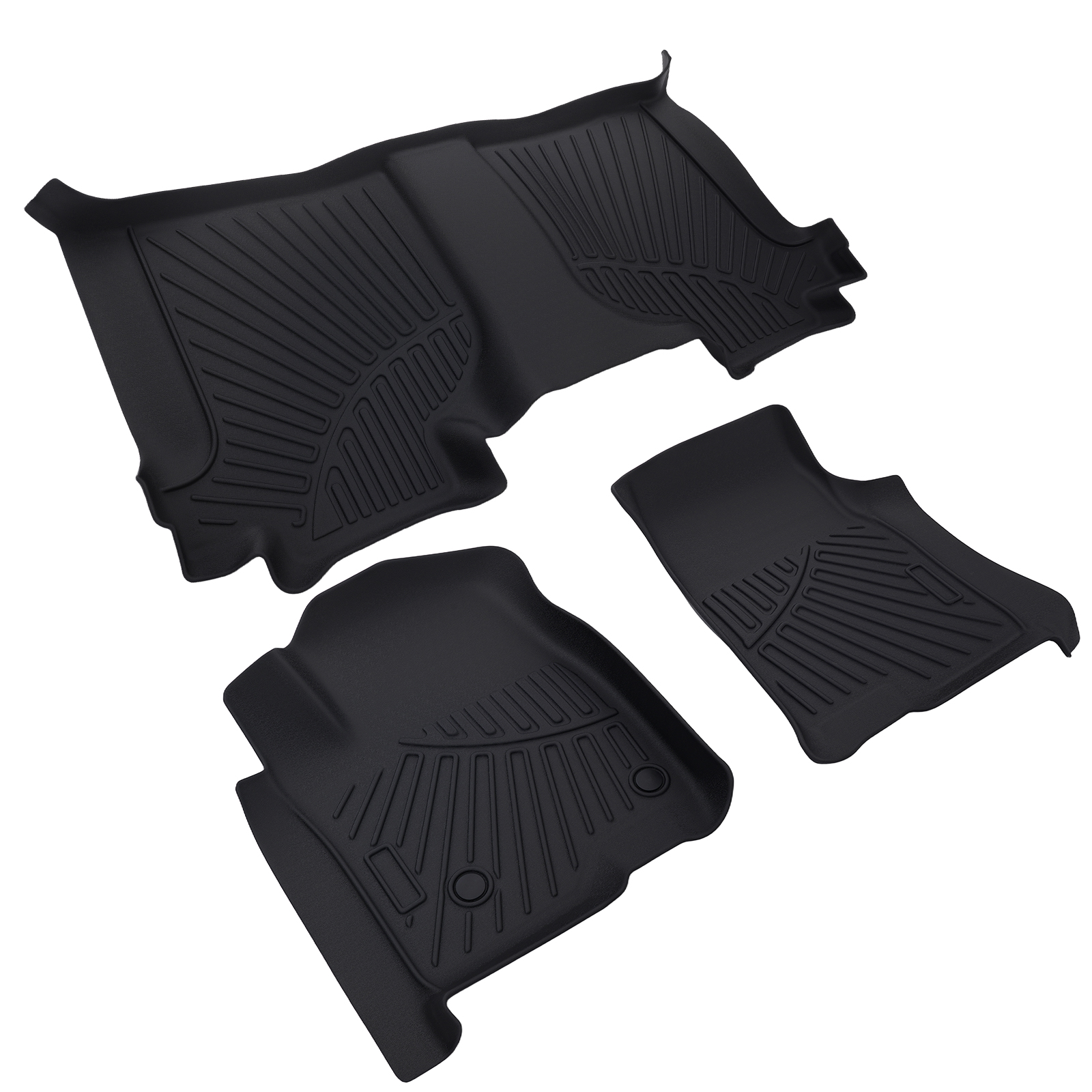 TPE Floor Mat Liners For Chevrolet Silverado 2020-25 All Weather Waterproof QME
