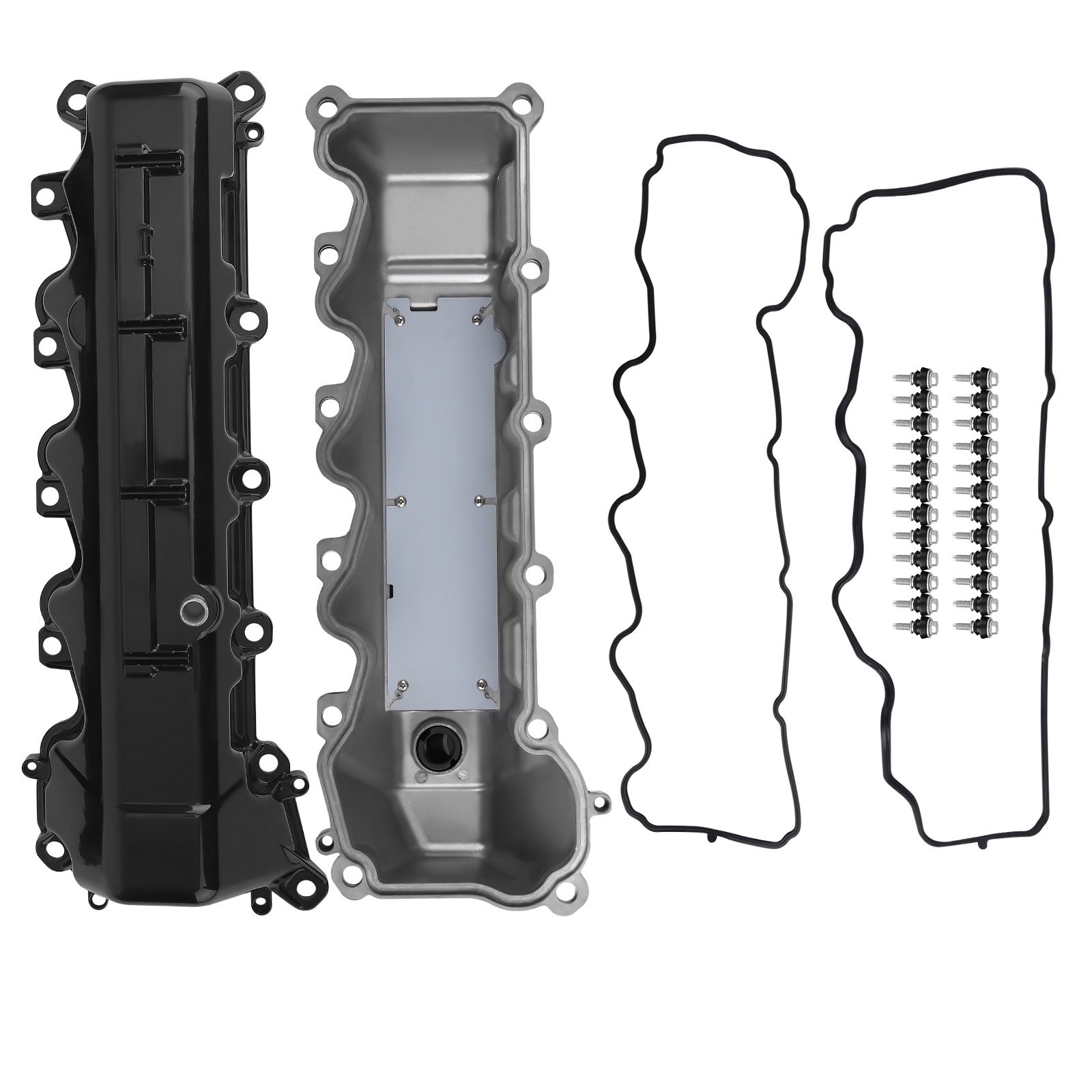 LH & RH Aluminum Valve Cover Kit For Ram 1500 Dodge Dakota Grand Cherokee 4.7L
