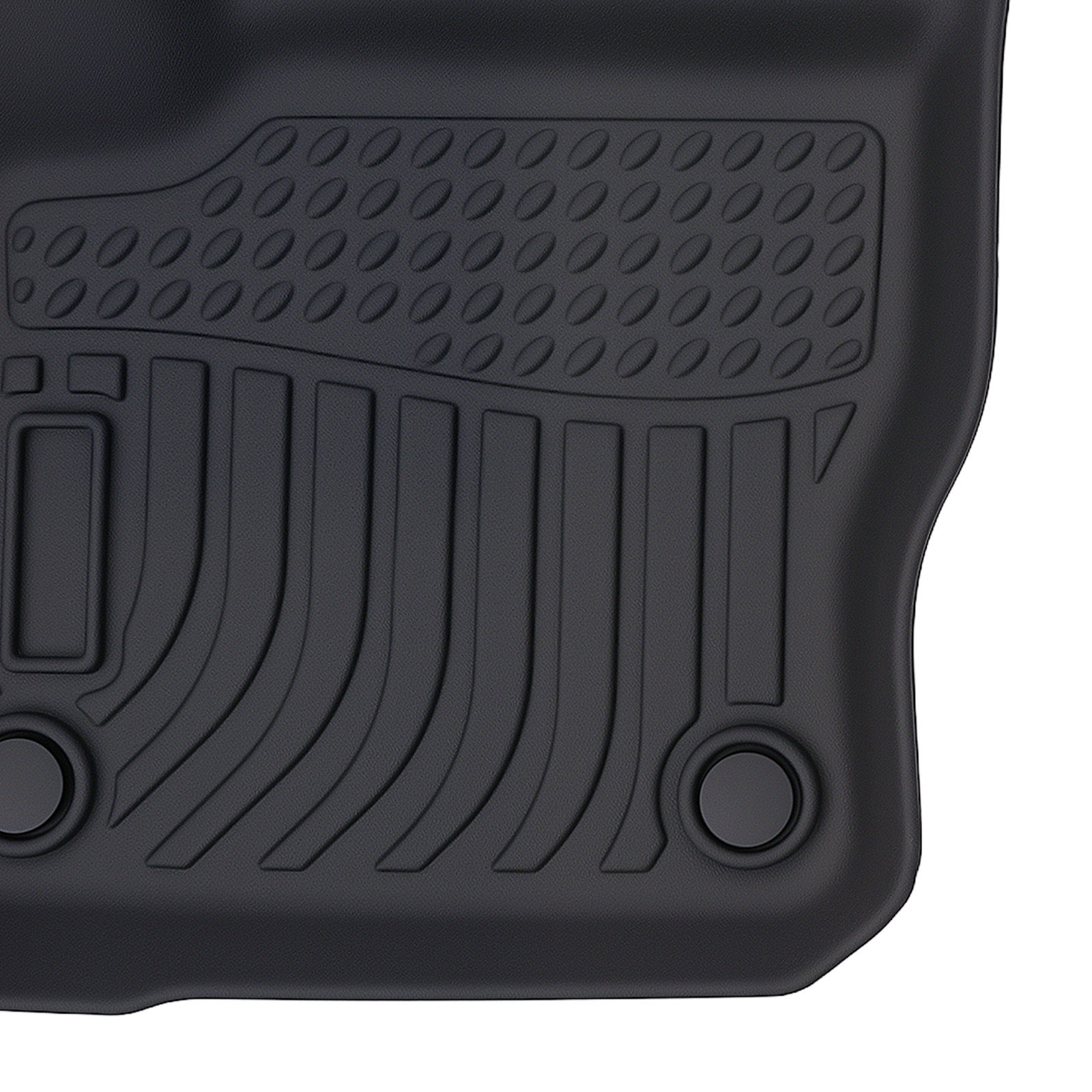 All-Weather TPE Carpet Floor Mats for Ford Focus 2012-2018 Black Anti-Slip