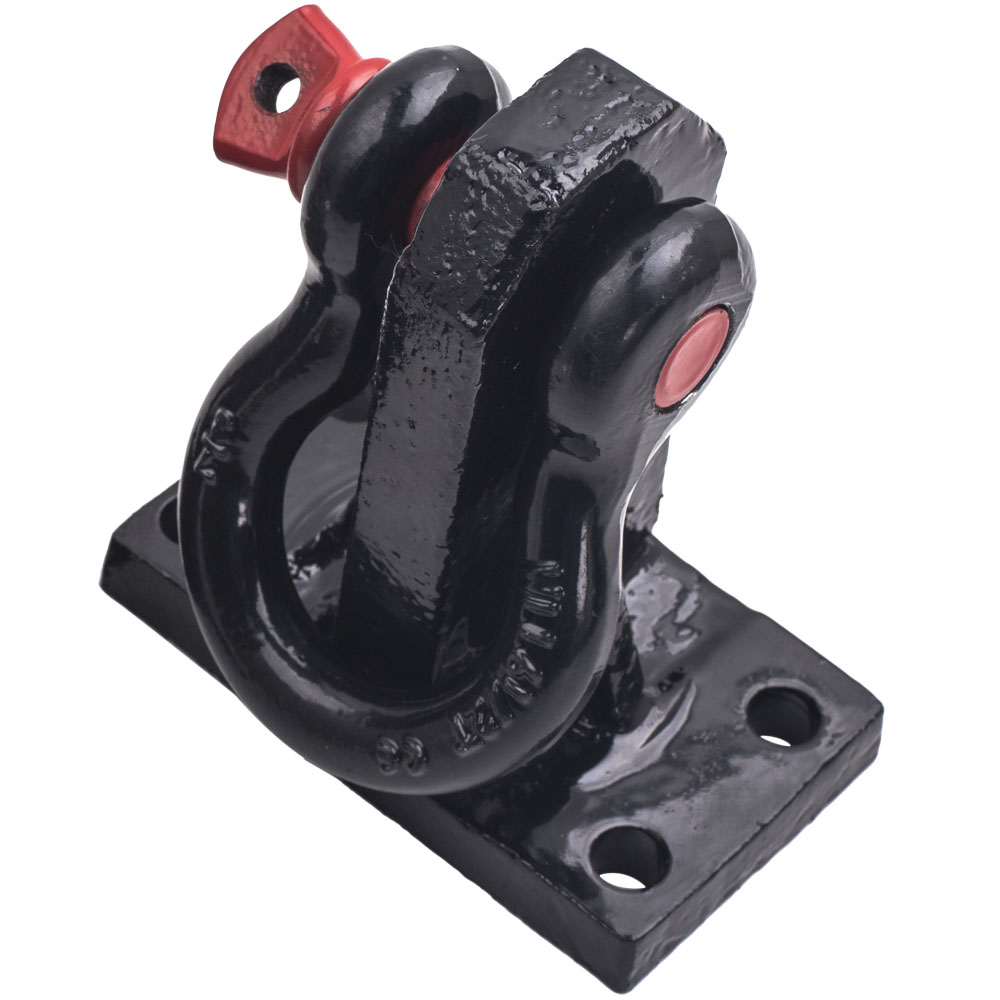 2PCS Front Shackle Tow Hook Mount Bracket Steel For Dodge Ram 2500/3500 2010-19