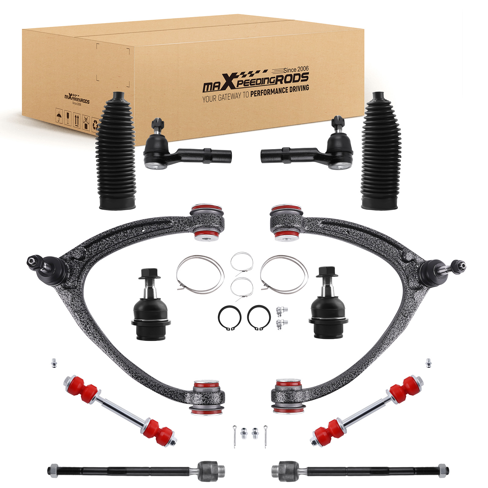12Pcs Front Control Arms w/ Ball Joint for 2007-2013 Chevy Silverado Sierra 1500