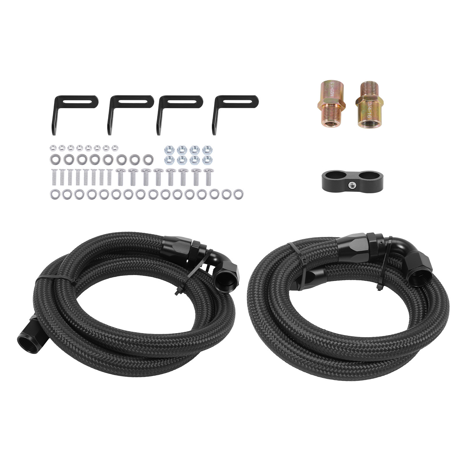 19 Reihen Ölkühler Kit Universal Aluminium AN10 mit Thermostat Adapter 65°C