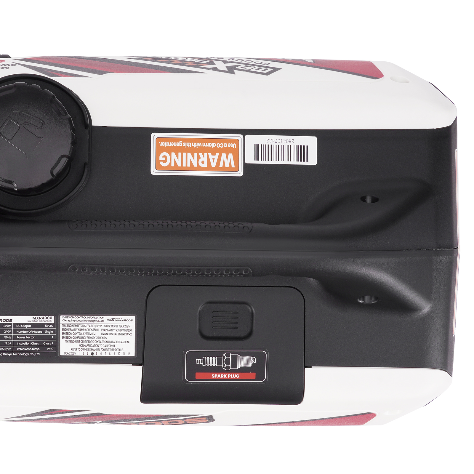 Inverter Generator 4KW Max 3.2KW Portable Silent Petrol Bluetooth for Camping