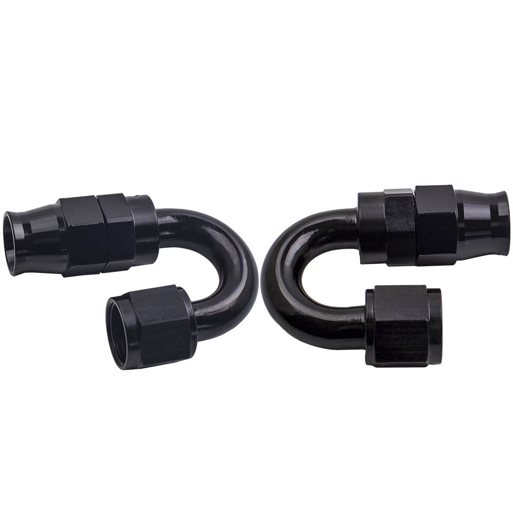 20 Feet AN8 Stainless Steel Braided Oil Fuel Hose Line Kit with 8AN Fittings