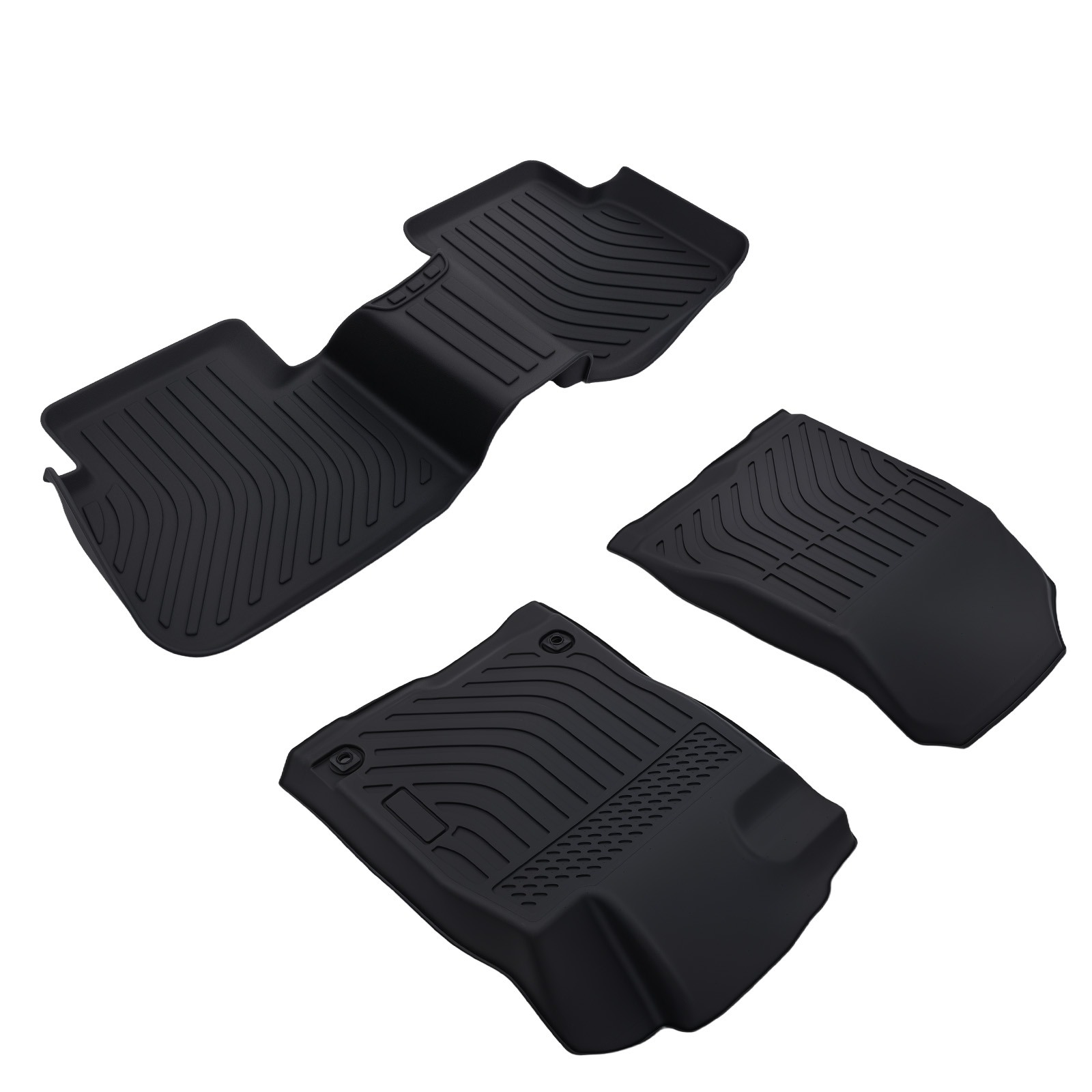 Black TPE Floor Mats for Acura Integra 2023-2025 All-Weather Car Carpet