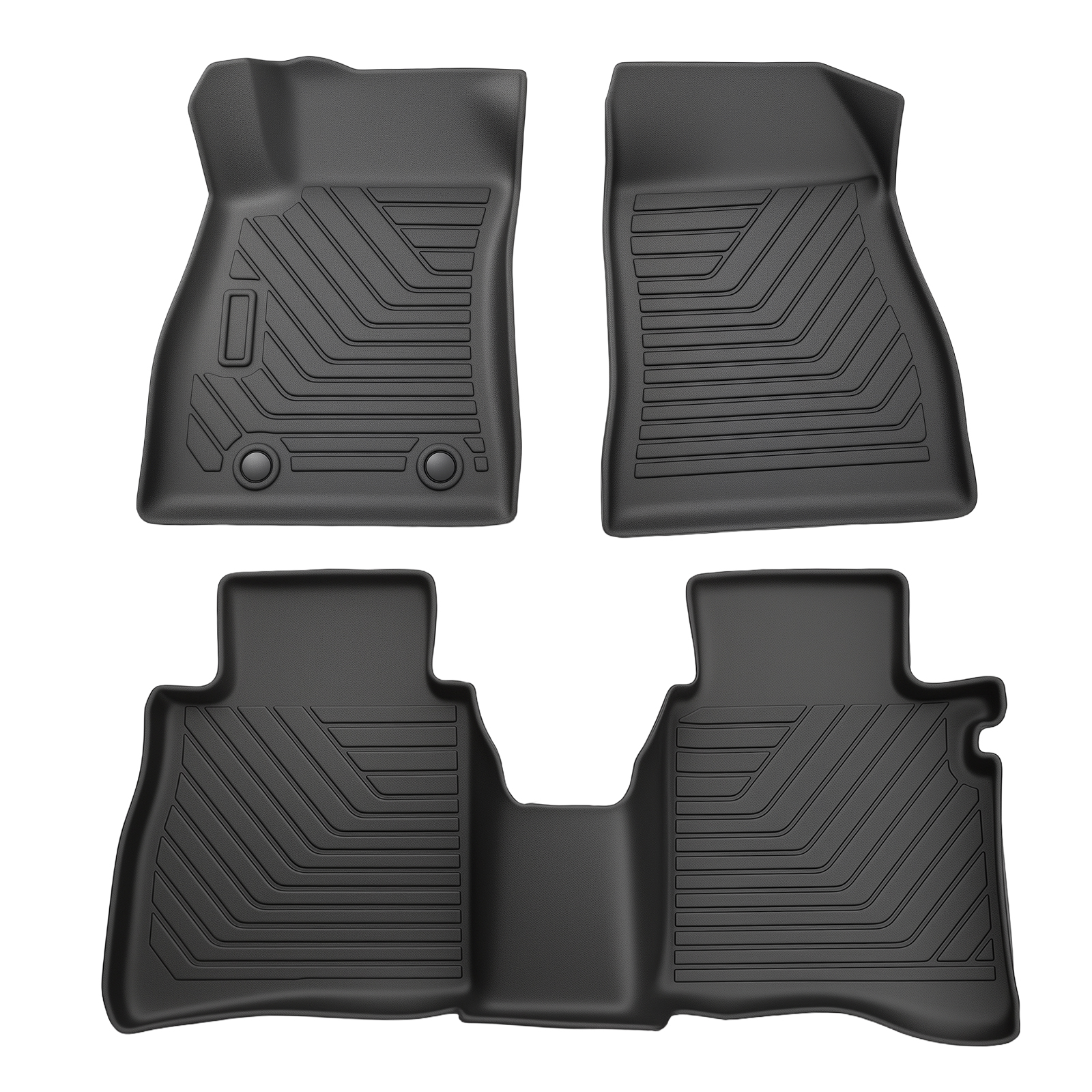 Carpet Floor Mats for Hyundai Elantra 2017-2020 Black TPE Car Carpet Waterproof