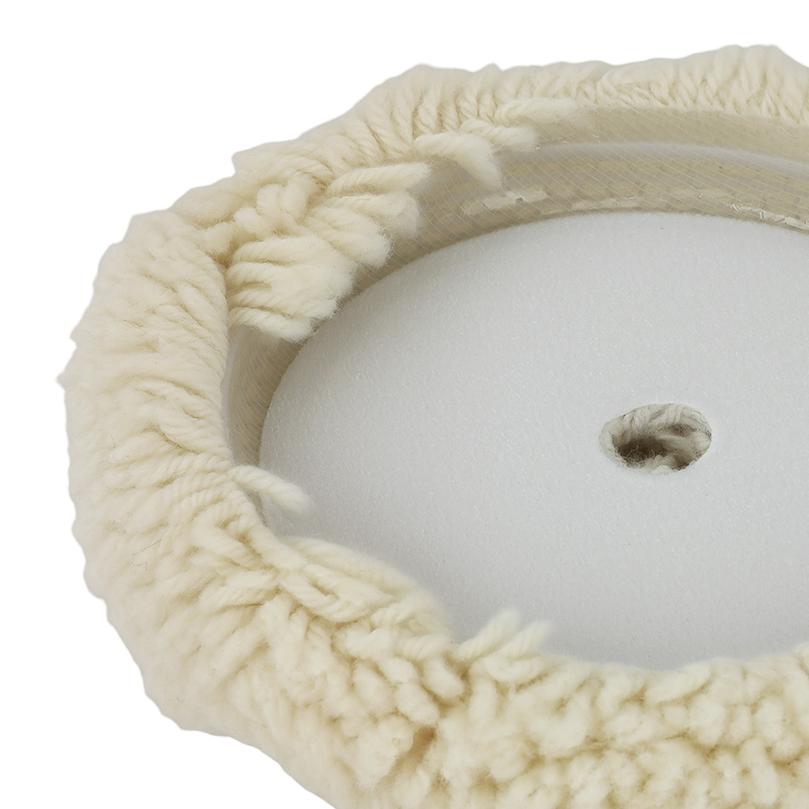 7 Inch Wool Hook Loop Compound Bonnet Pad for Polisher Buffer Application