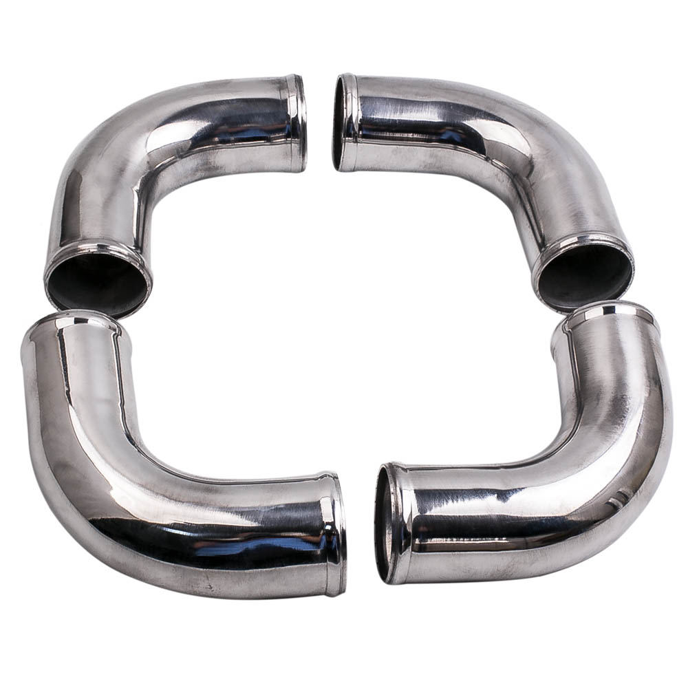 UNIVERSAL TURBO BOOST INTERCOOLER PIPE KIT 2.5" 64mm 12 PCS Aluminum