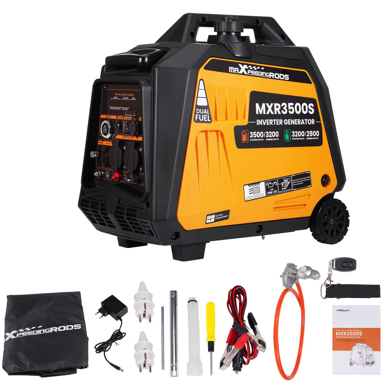 Benzin & LPG Dual Fuel 3,5kw Stromerzeuger Inverter Notstromaggregat Generator