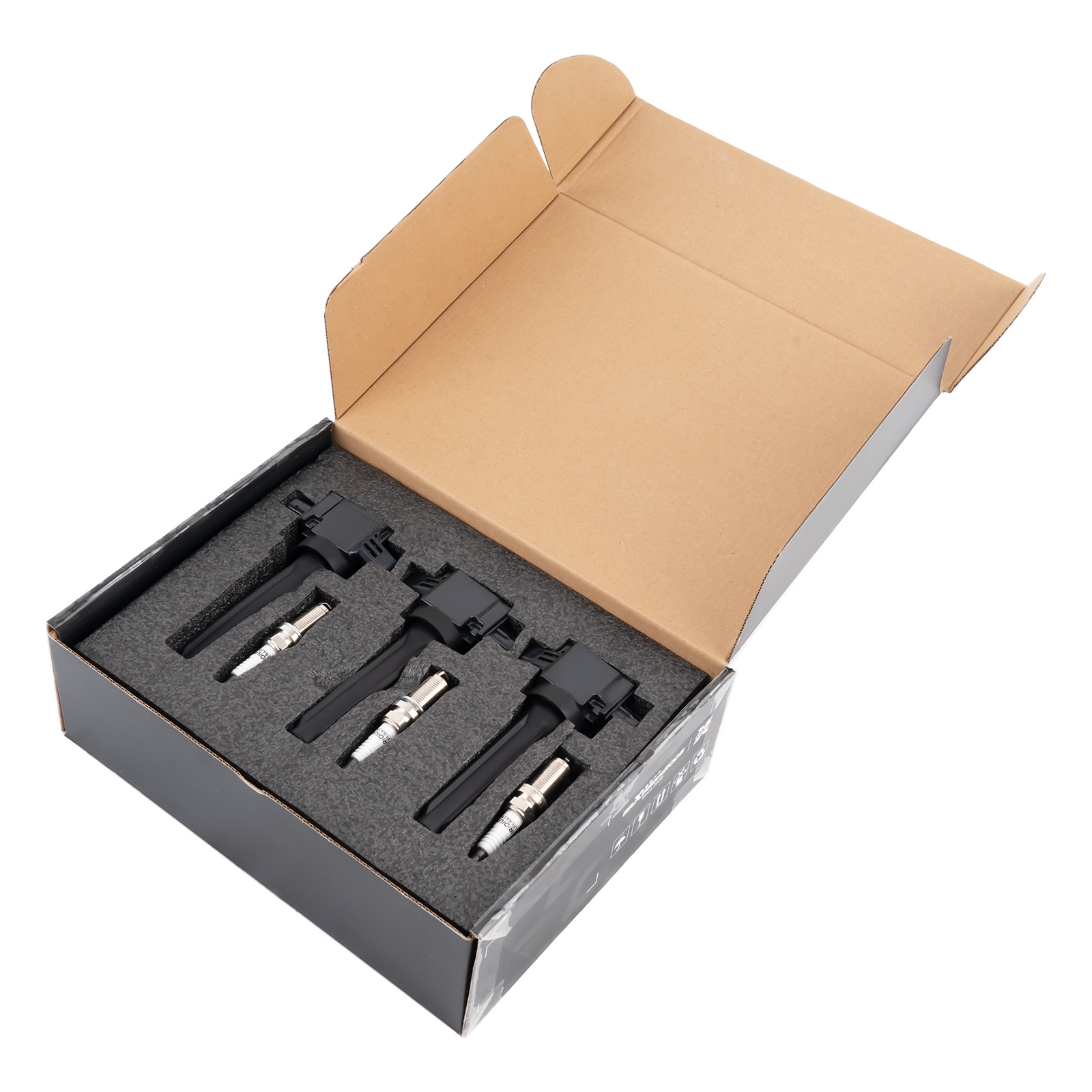 3X Ignition Coil & 3X Spark Plugs For Mitsubishi Mirage L3 1.2L 2014-2015 UF815