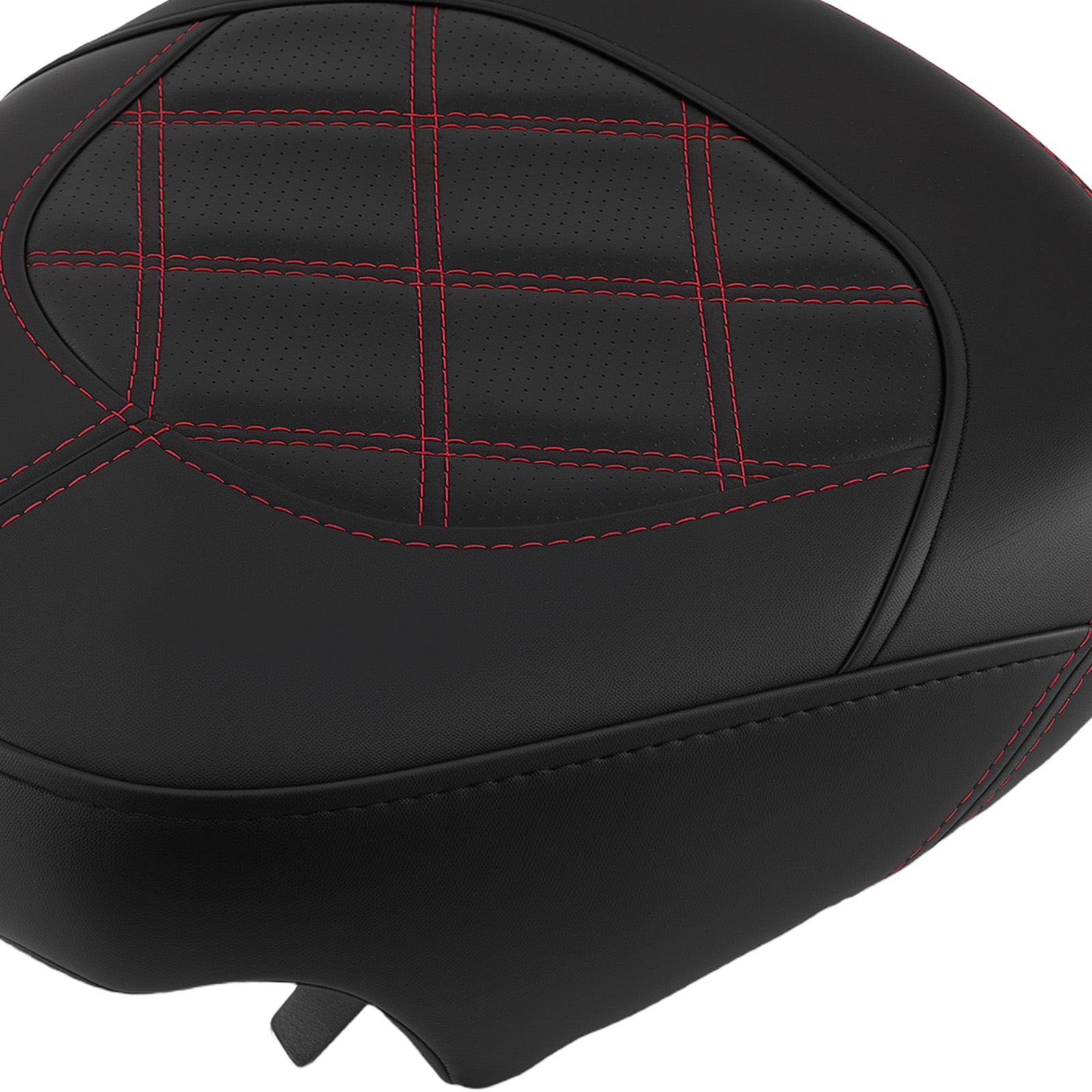 Black Red Stitch Front Rear Seat for Harley Touring 2009-Later Driver Set