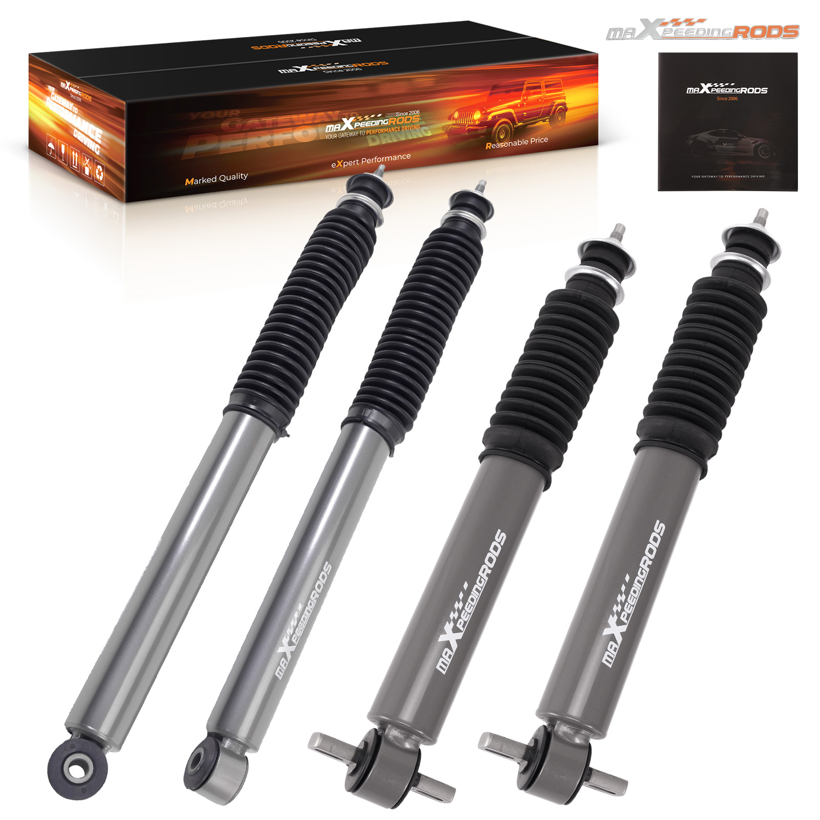Nitrogen Charged Lowering Shocks for Ford F150 97-03 Front 3-5