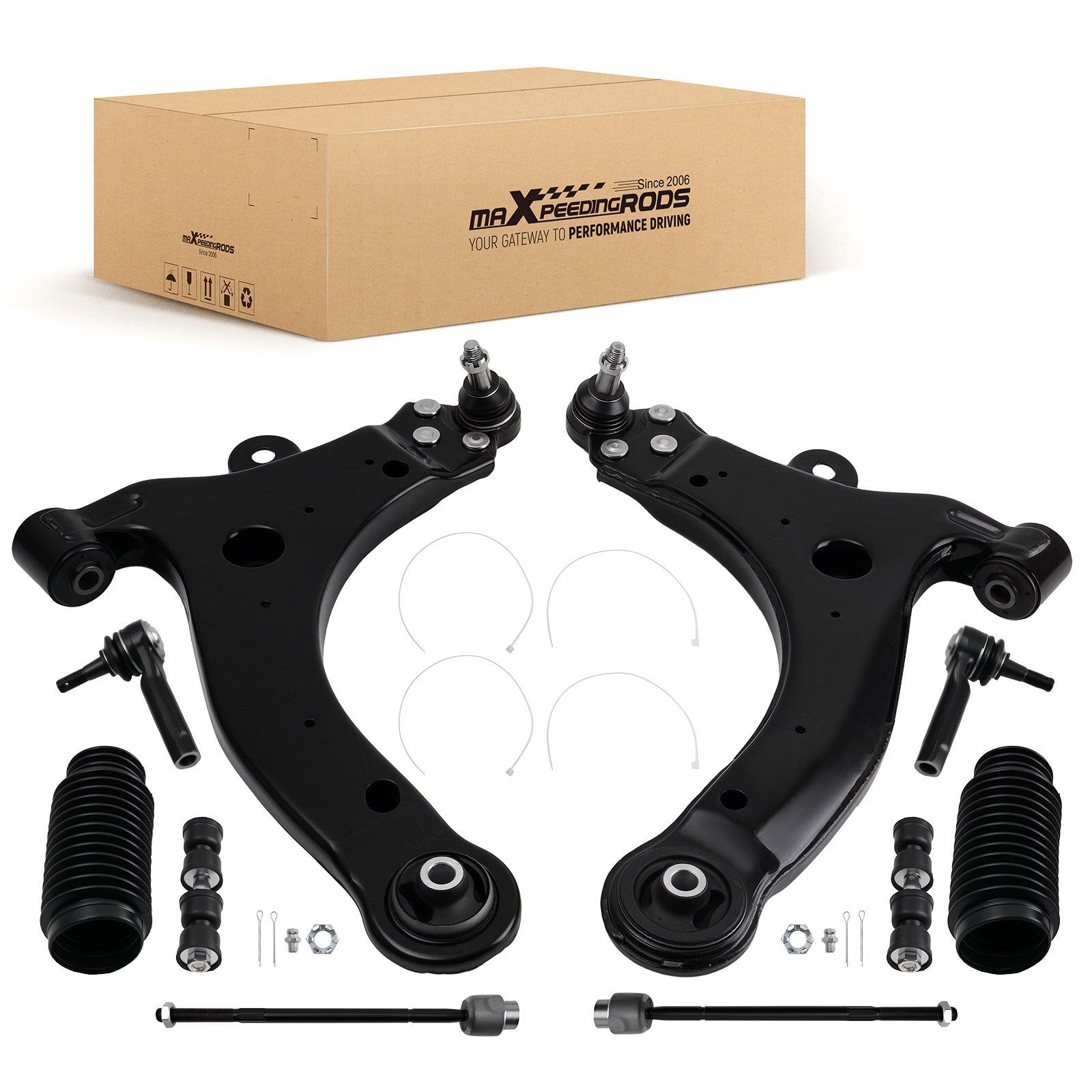 Front Lower Control Arms Sway Bar Tie Rods for Buick  Allure 2005-2007 2008-2009