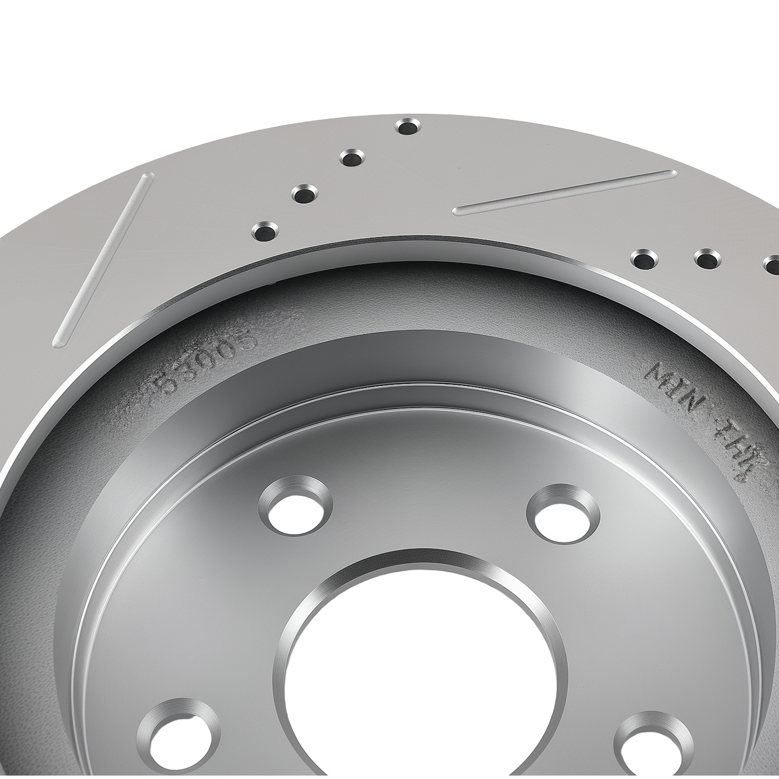 Pair Front Drilled&Slotted Brake Rotors for Dodge Ram 1500 2002-2010 S-53005