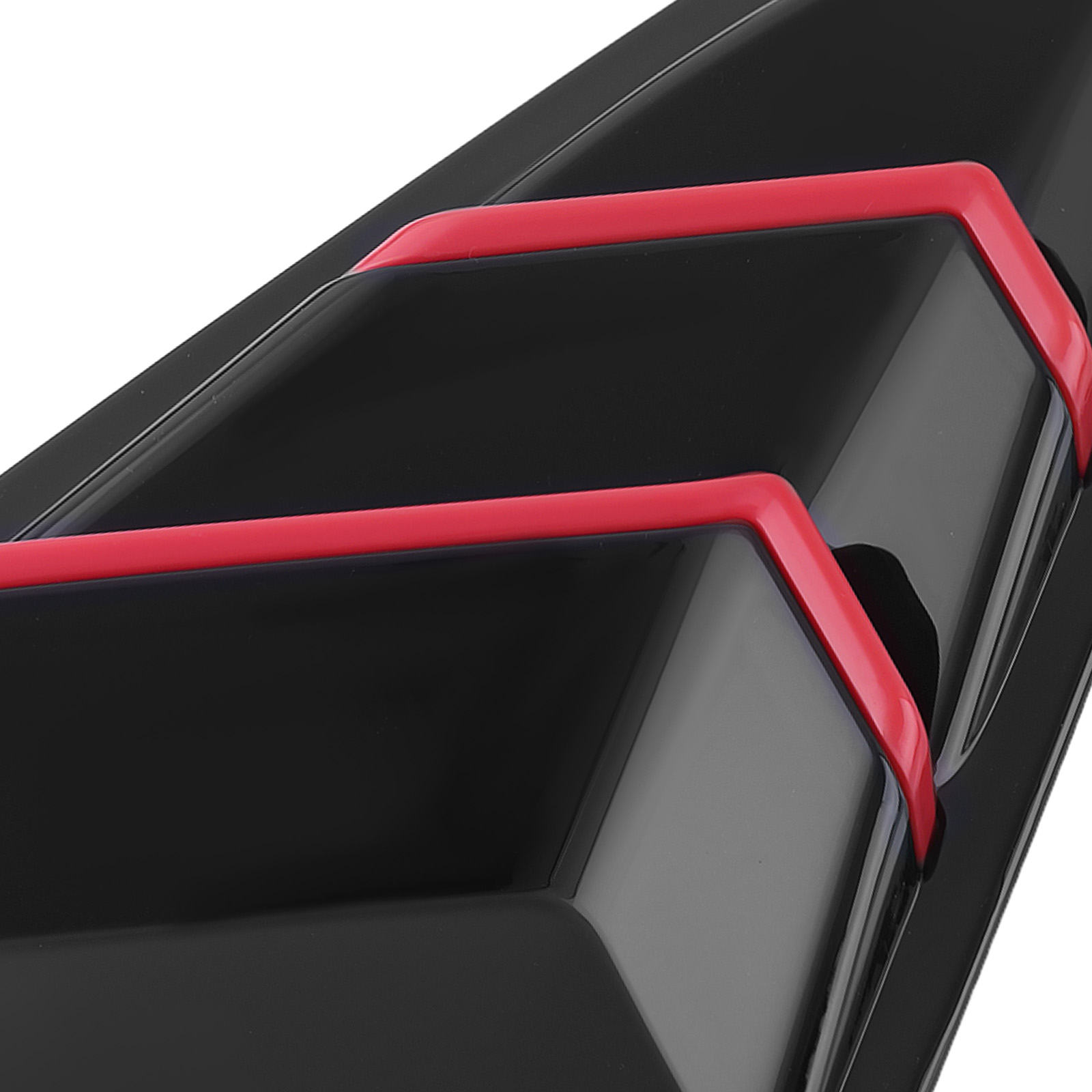 Side Quarter Louvers Window for Honda Civic 4-Door 2016-2021 Gloss Black