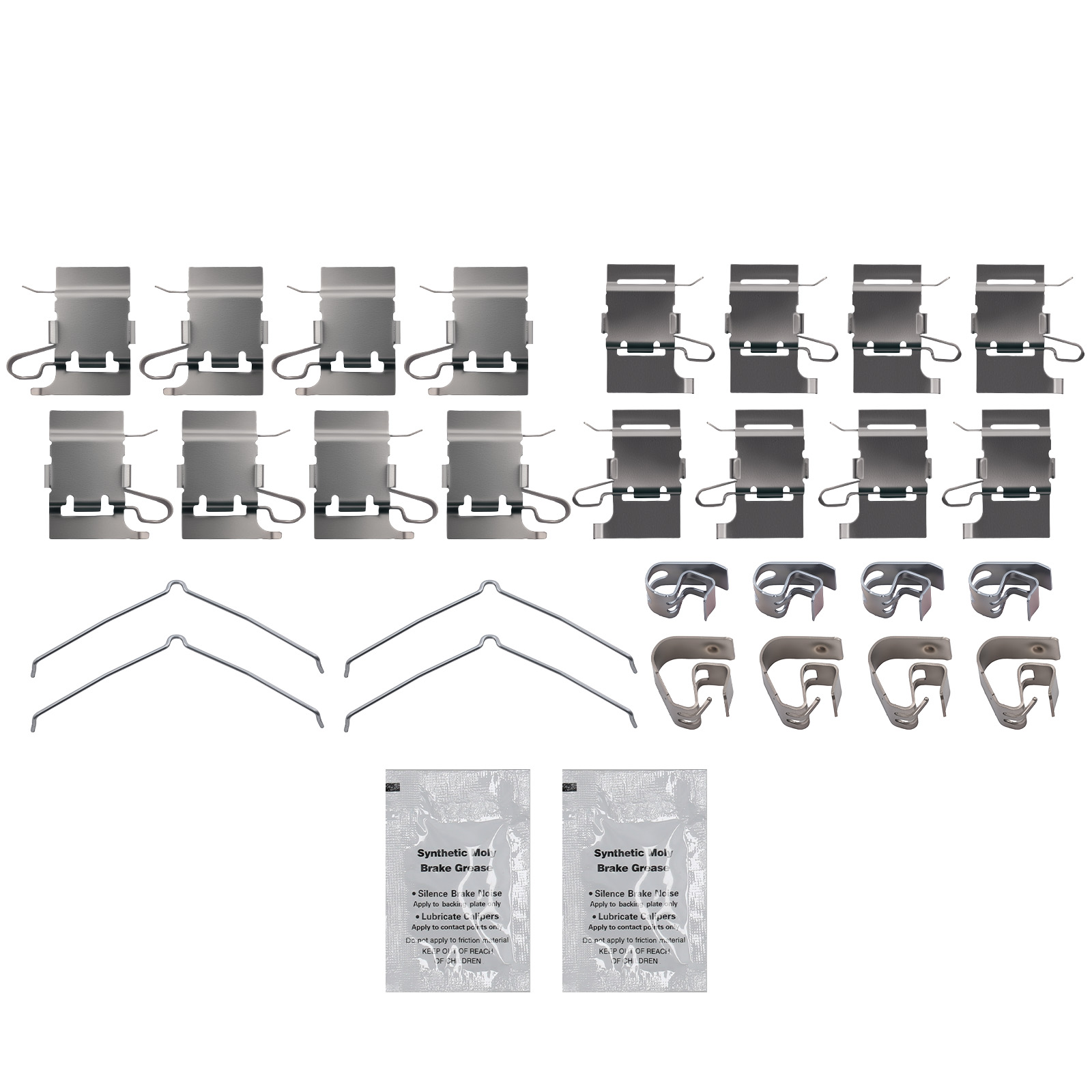 Front Rear Left&Right Brake Pads Kit for Toyota Highlander 2014-20 Sienna 11-24