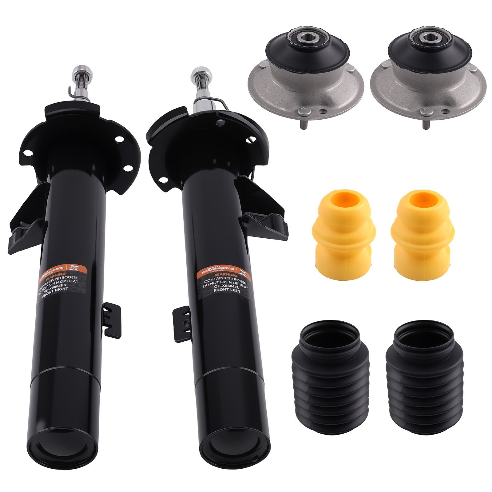 2x Stoßdämpfer + Domlager + Anschlagpuffer Vorne for BMW 3er E90- E93 11373