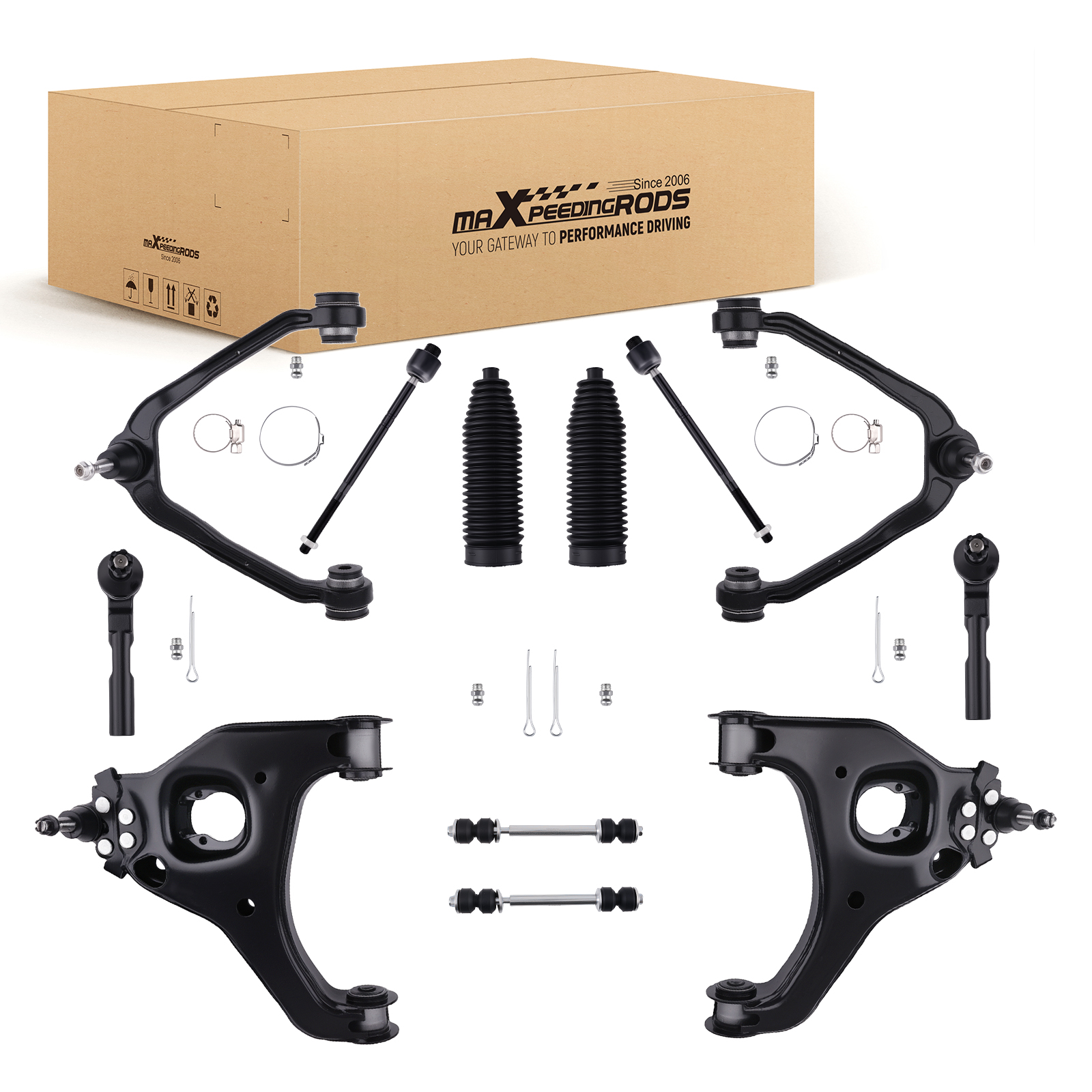 12pcs Front Upper Lower Control Arm Ball Joint for 1999-2006 GMC Sierra 1500 2WD