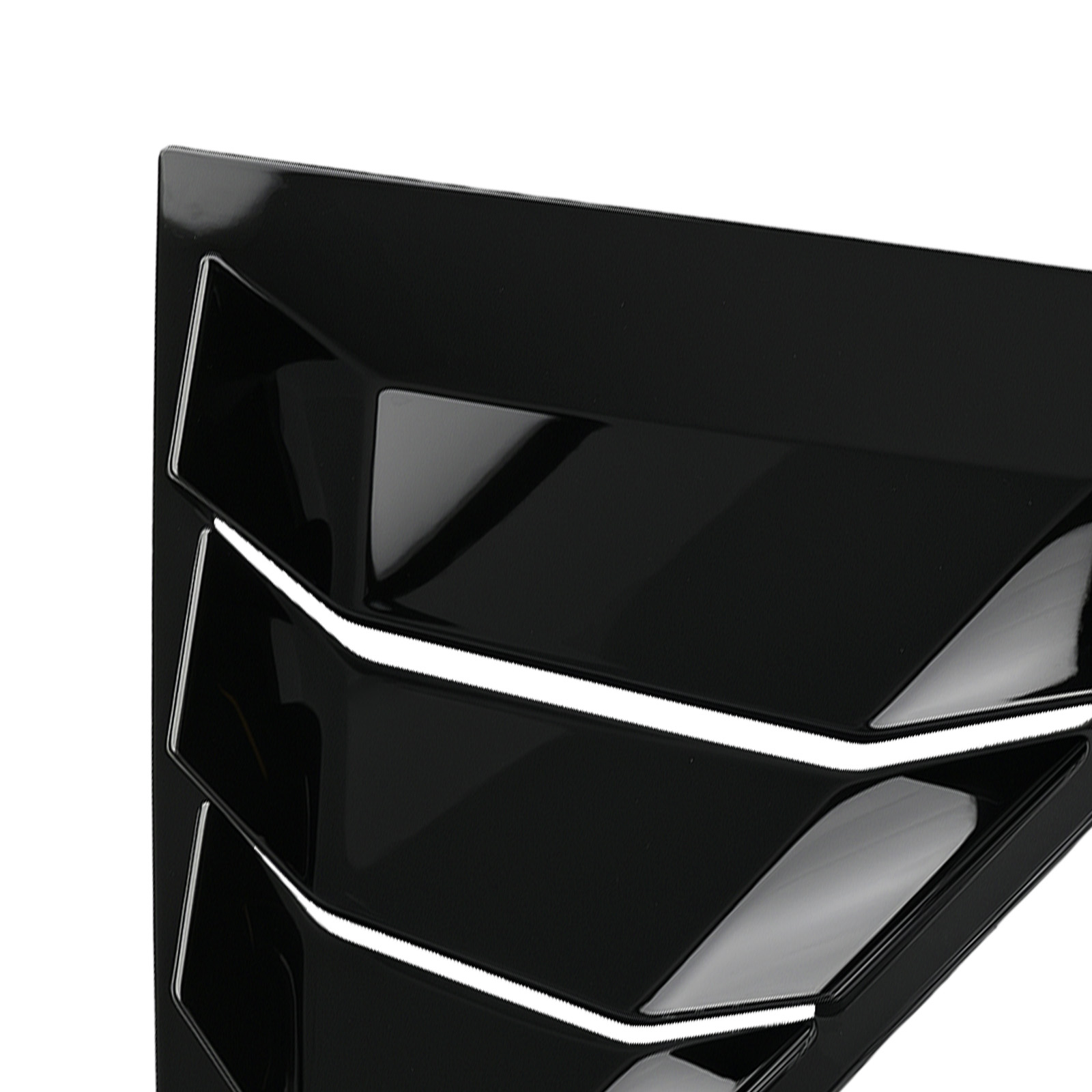 ABS Side Window Louvers Black for Nissan Altima 2019-2023 Gloss Painted