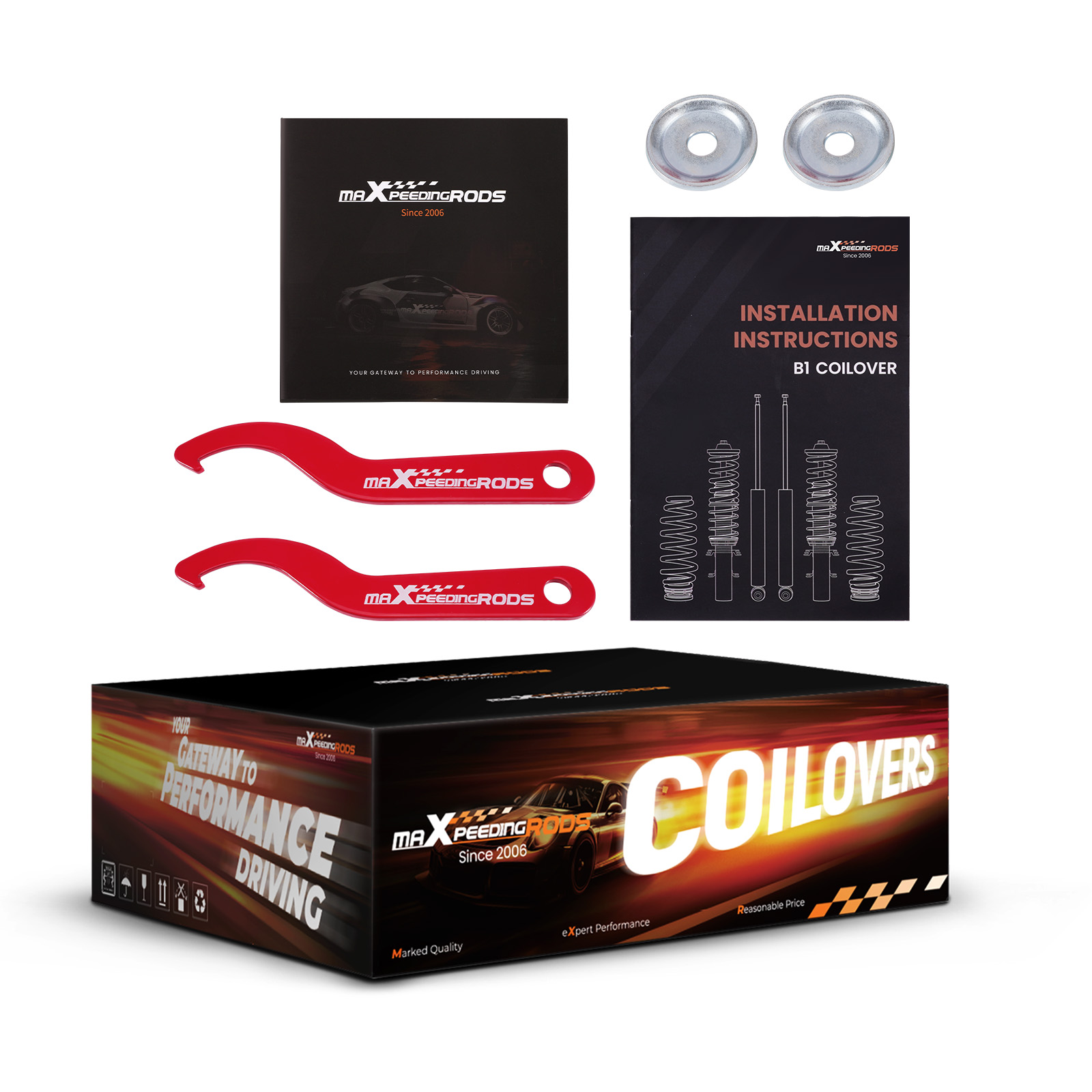 Street Gewindefahrwerk for VW Golf IV 4 1J1 98-07 New Beetle 9C1 1C1  Seat Leon